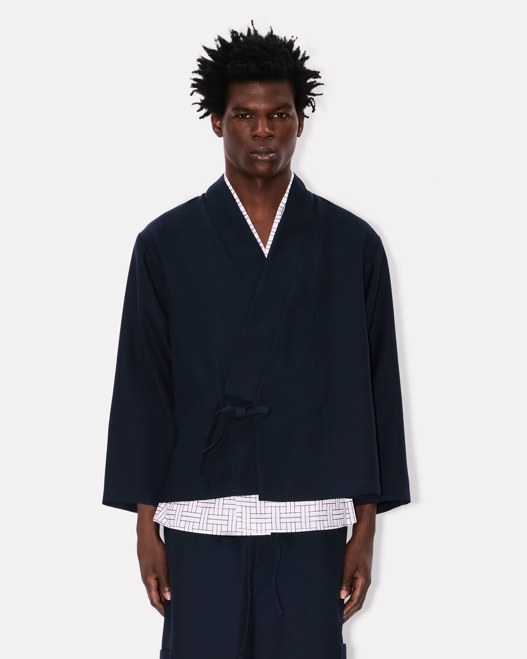 Kimono jacket in virgin wool