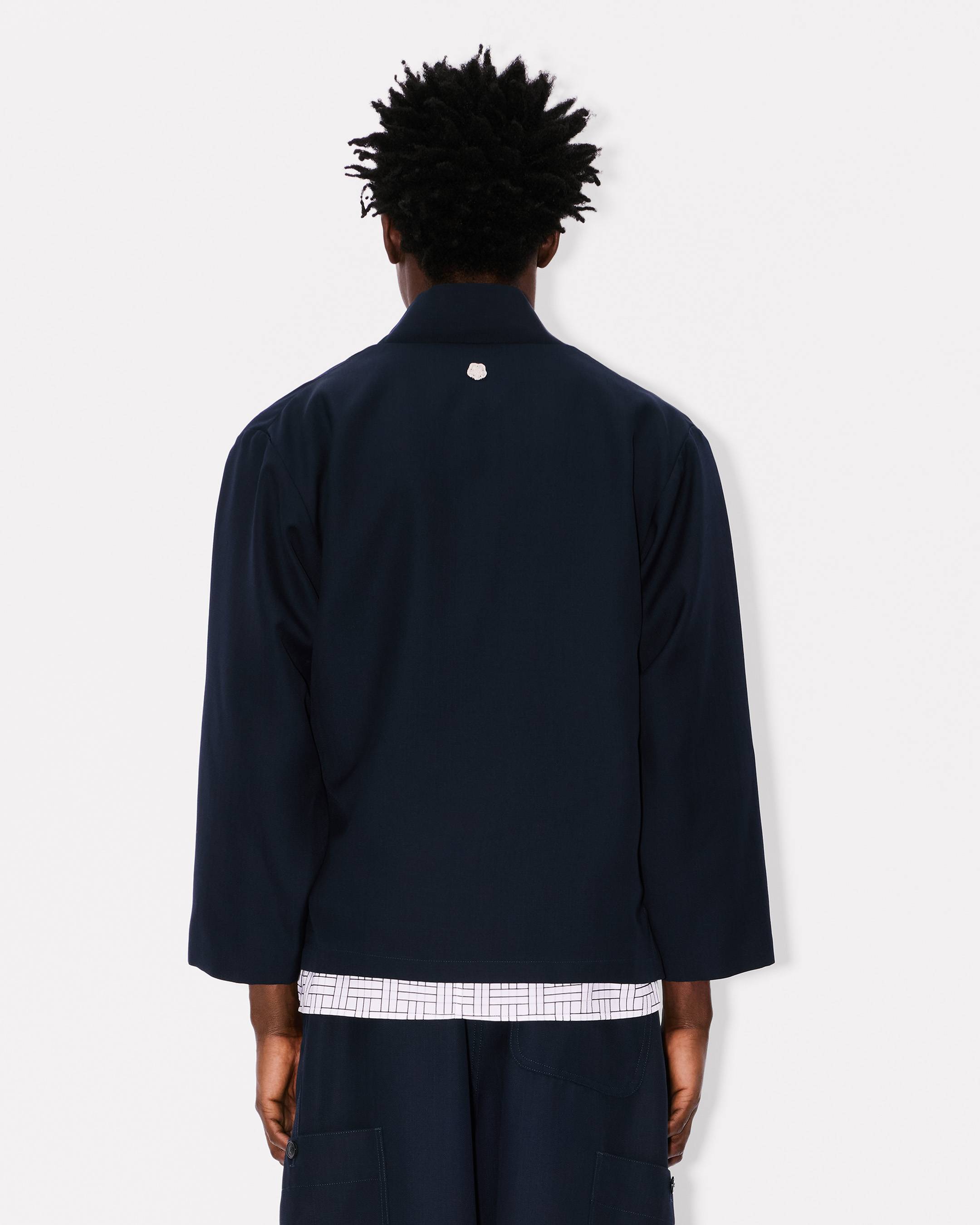 Kimono jacket in virgin wool