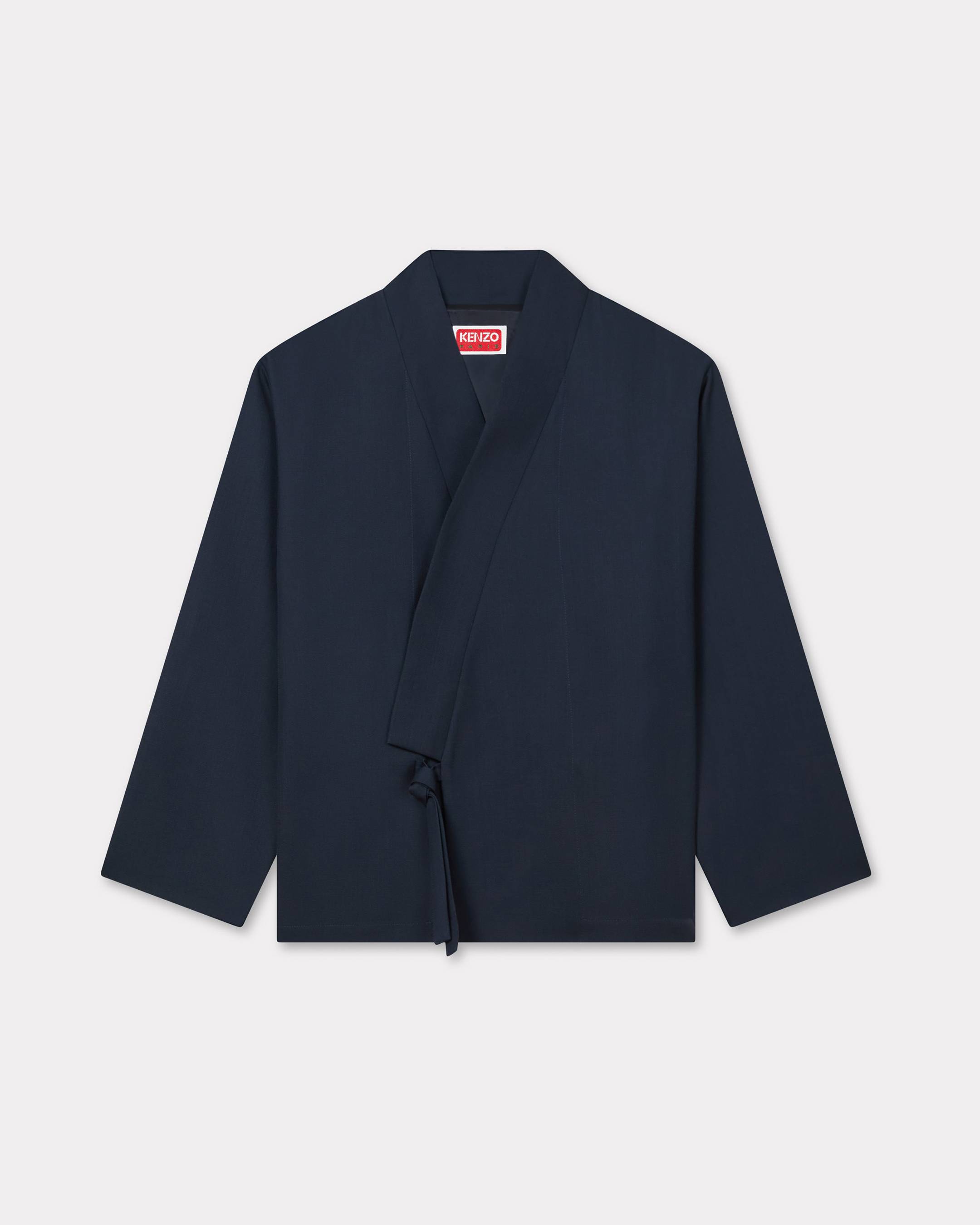 Kimono jacket in virgin wool