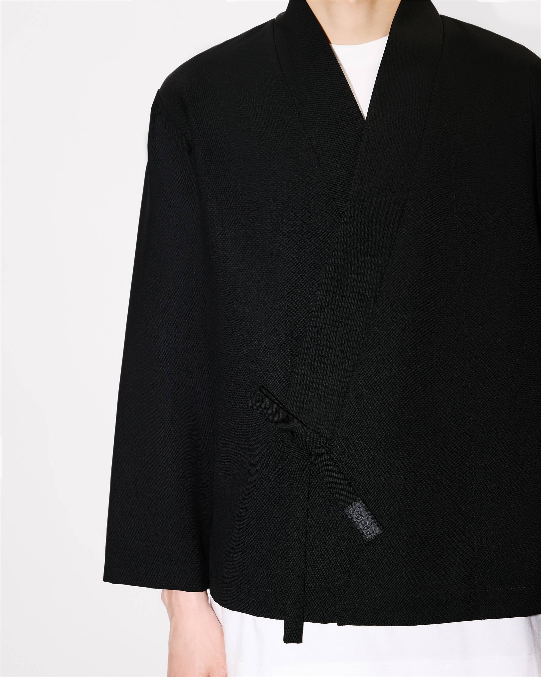 KENZO ケンゾー　黒 スエード ジャケット クロップド丈　襟ボア 楽天市場】ケンゾー KENZO ジャケット メンズ ブラック Jackets