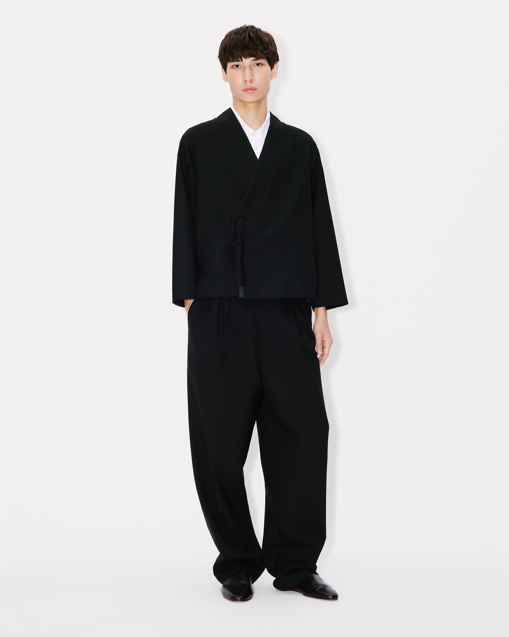 Kimono jacket in virgin wool