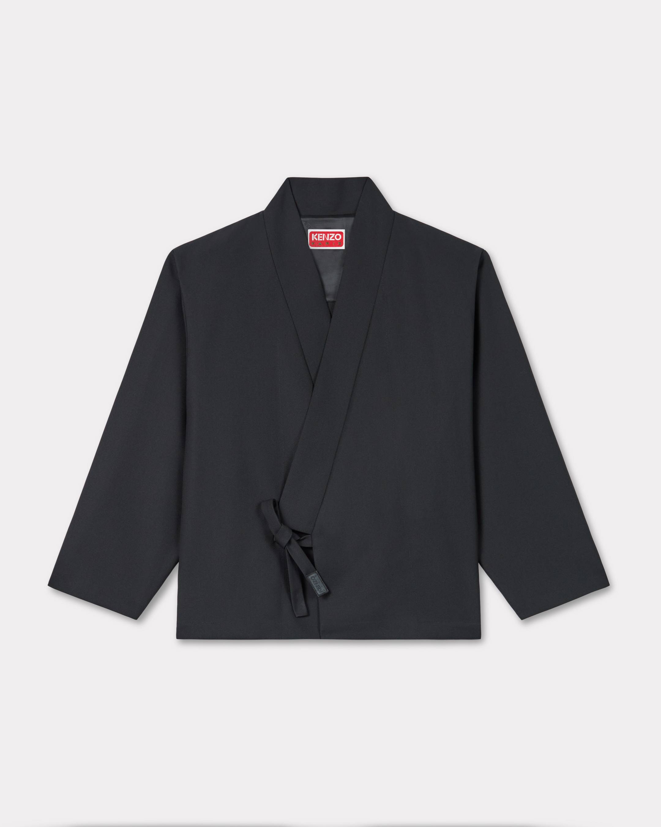KENZO Kimono Jacket , Man, Black, Size S, Wool