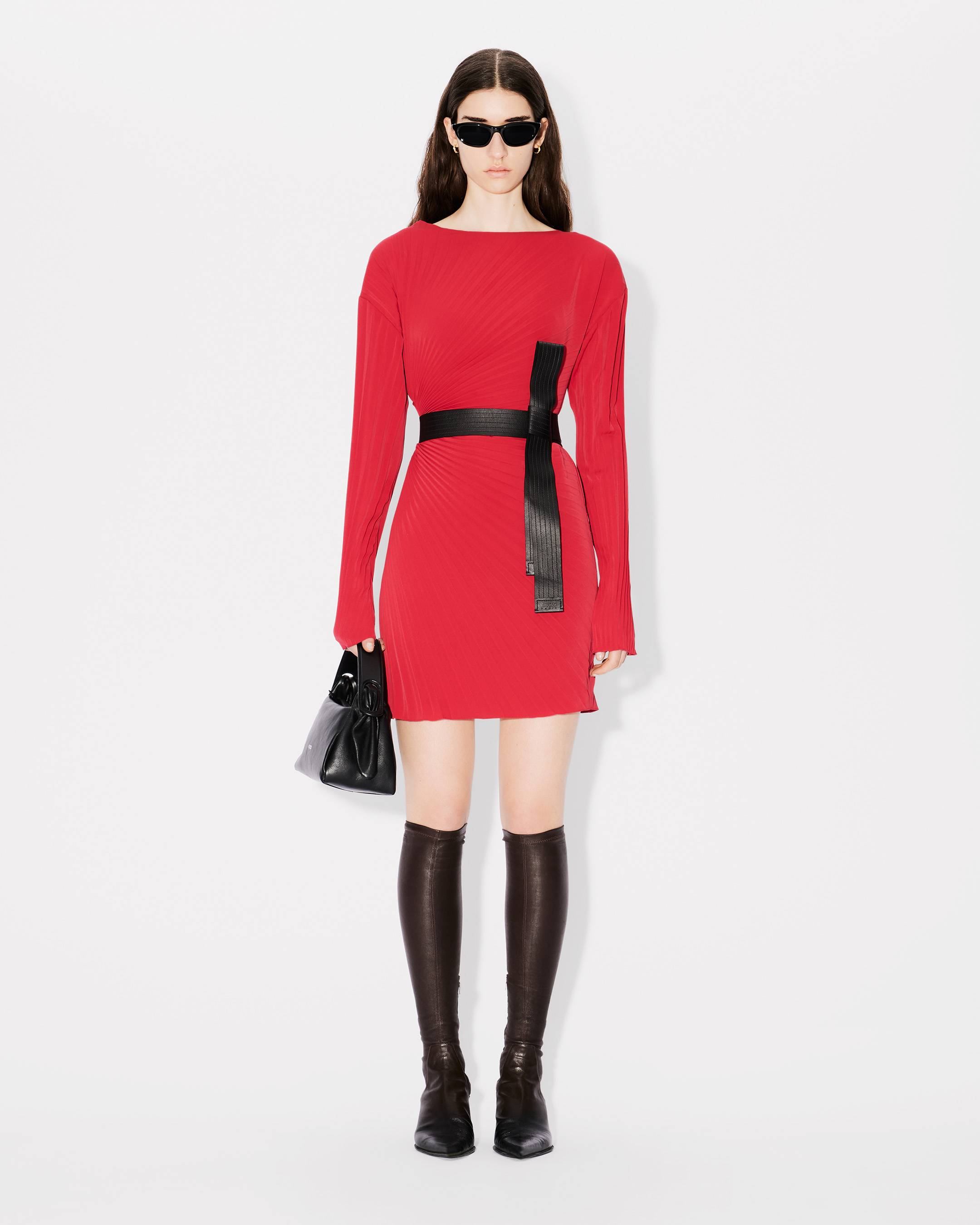 KENZO ノットティテルヘルト FE68CE045L06 99 KENZO Buckle' genderless judo leather belt | KENZO