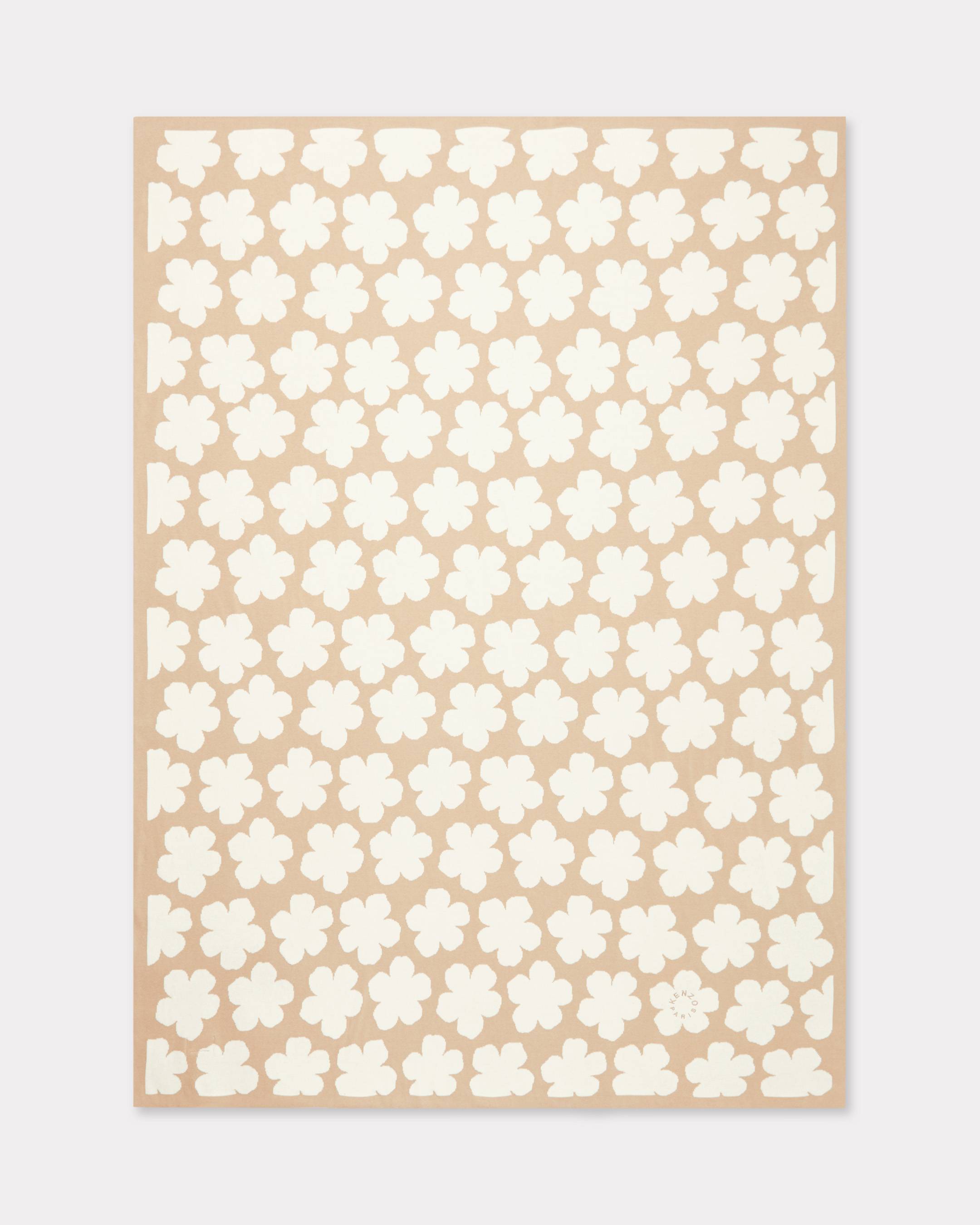 KENZO 'Kenzo Hanadot' Jacquard Throw Camel Mens - Size One