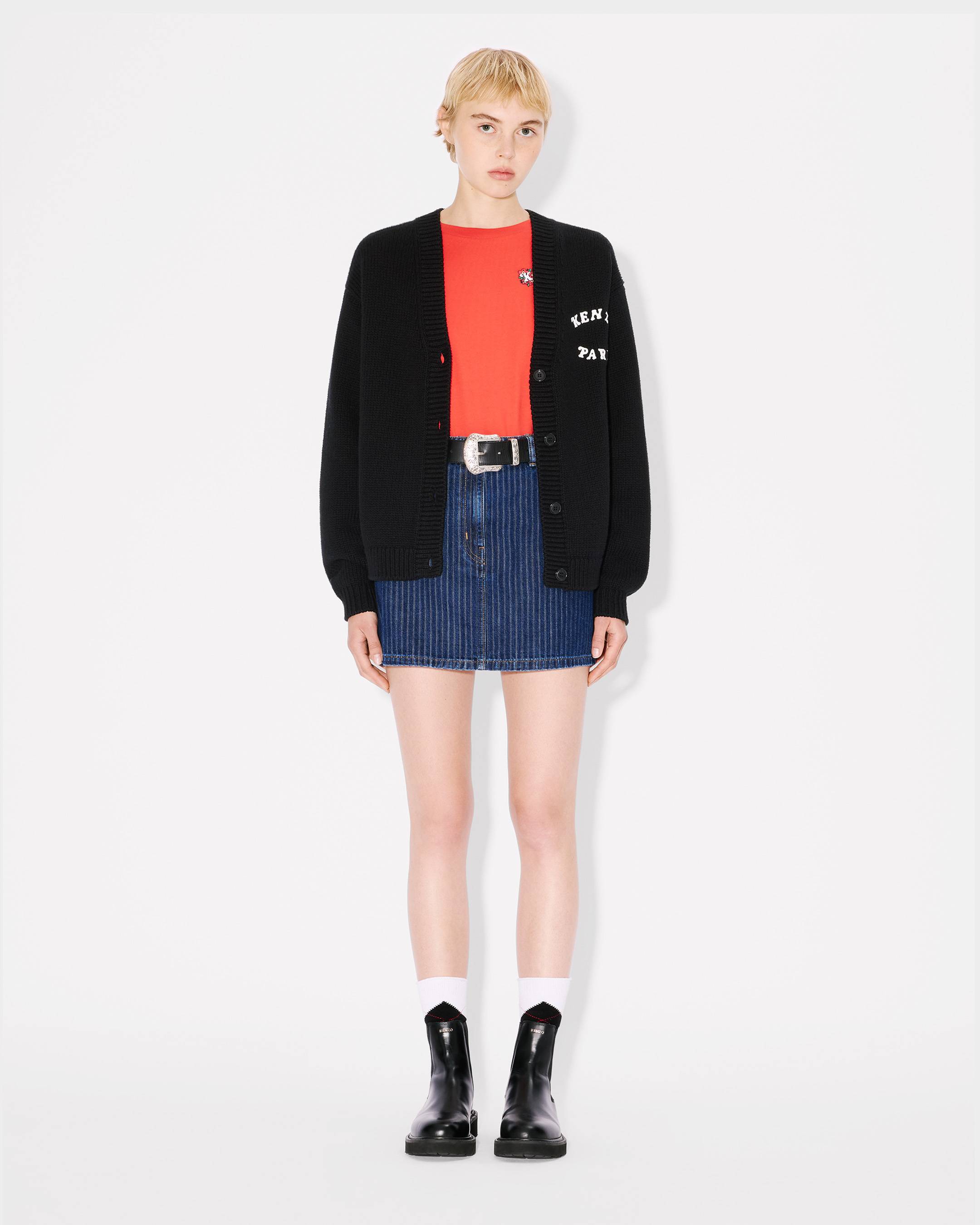 KENZO VERDY MARKET' embroidered knitted cardigan in wool and