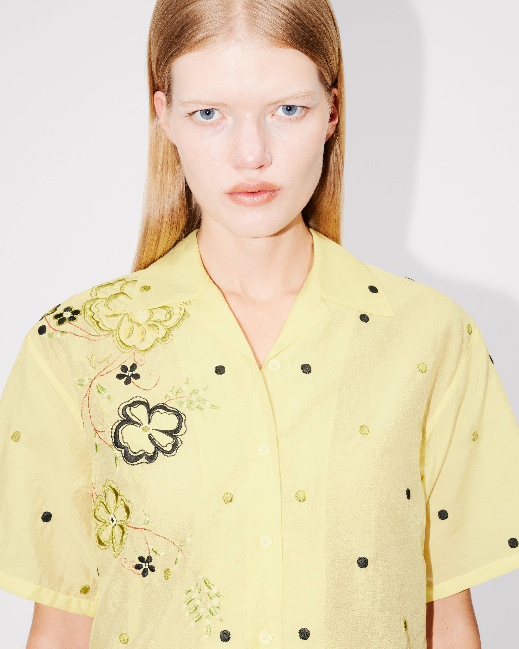 KENZO Peonies' embroidered hawaiian shirt | Women's | KENZO