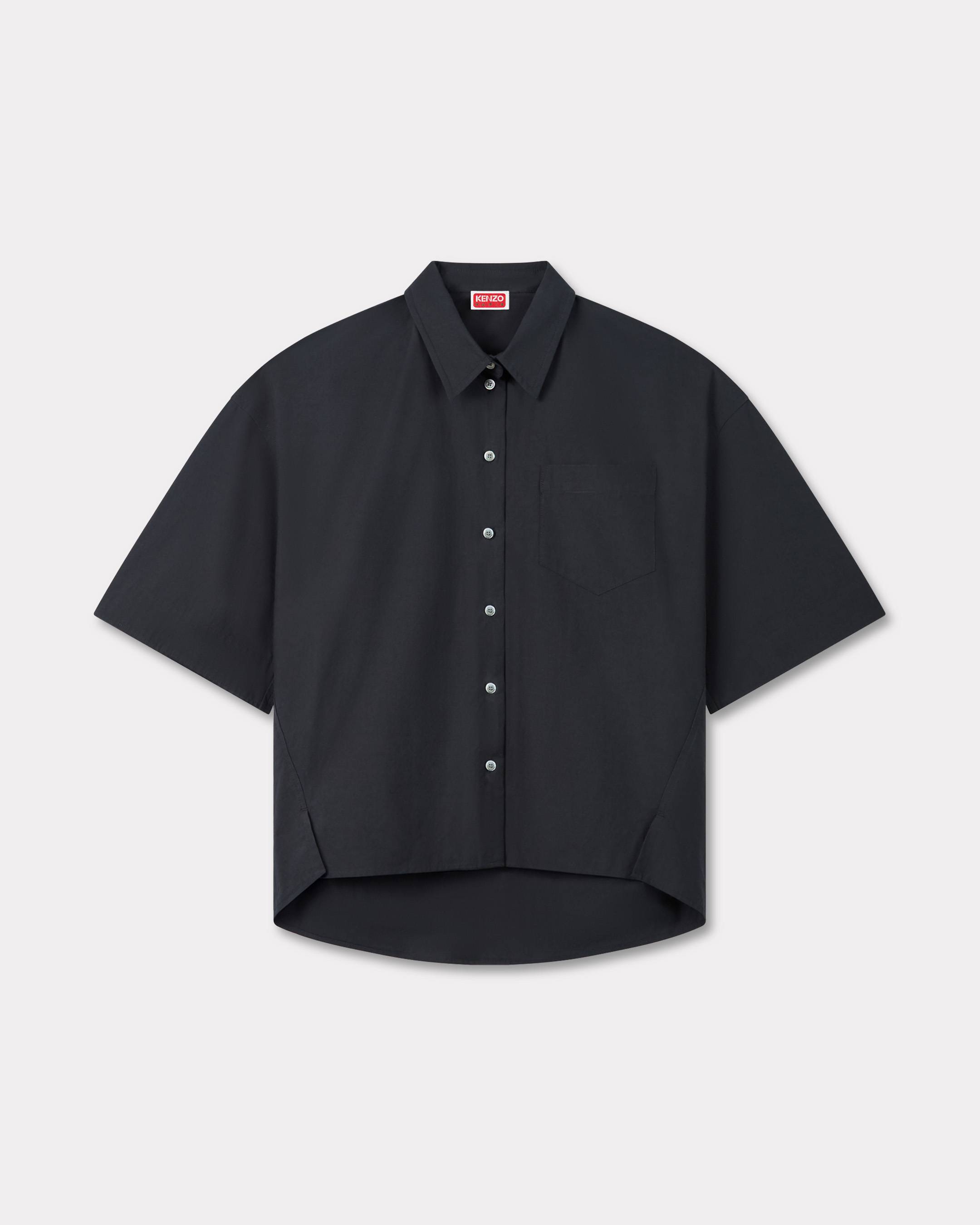 KENZO Oversized Shirt In Cotton Black - Womens Size S