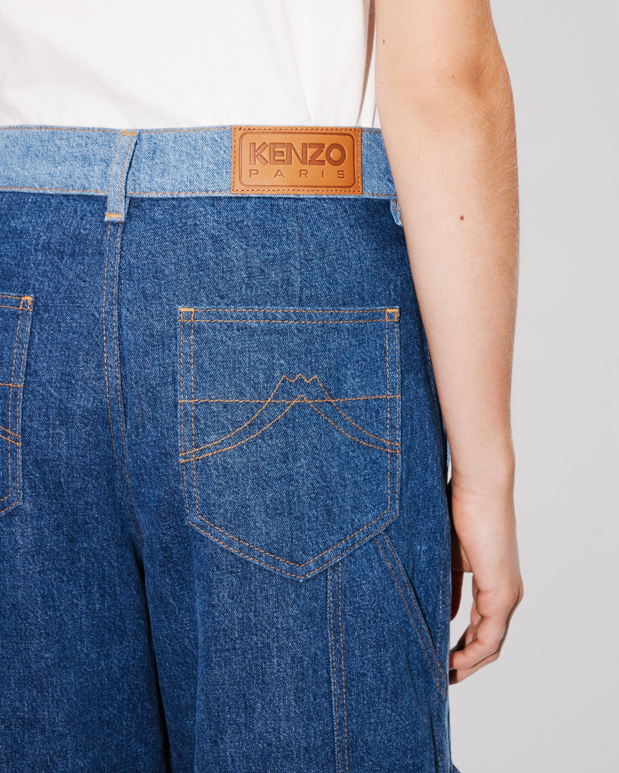 デニム・ジーパン KENZO Women Denim Pants FF52DP2306B4 DB BLUE AYAME wide jeans in stretch japanese denim | Women's | KENZO