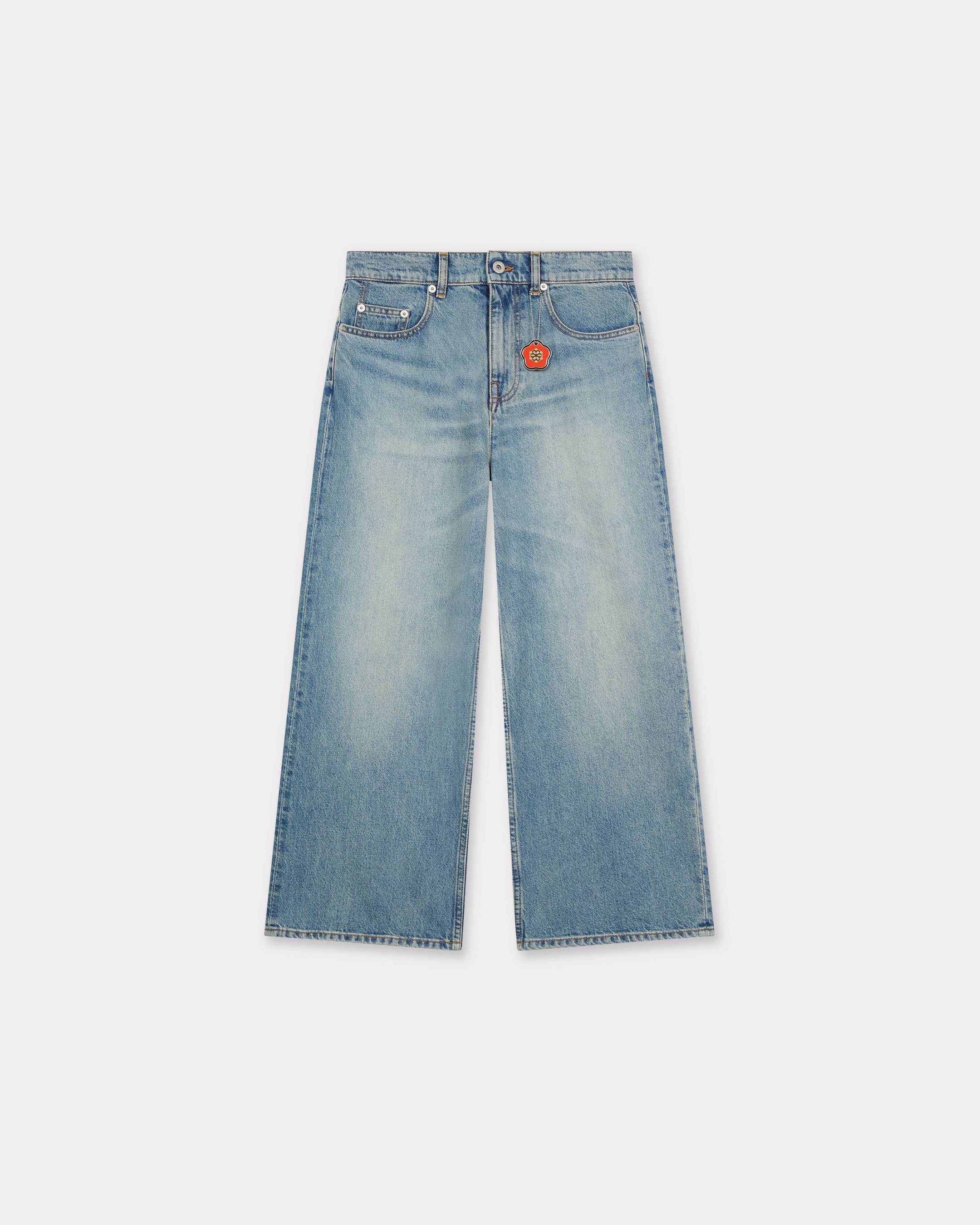KENZO Sumire Jeans In Japanese Denim Stone Bleached Blue Womens - Size 25