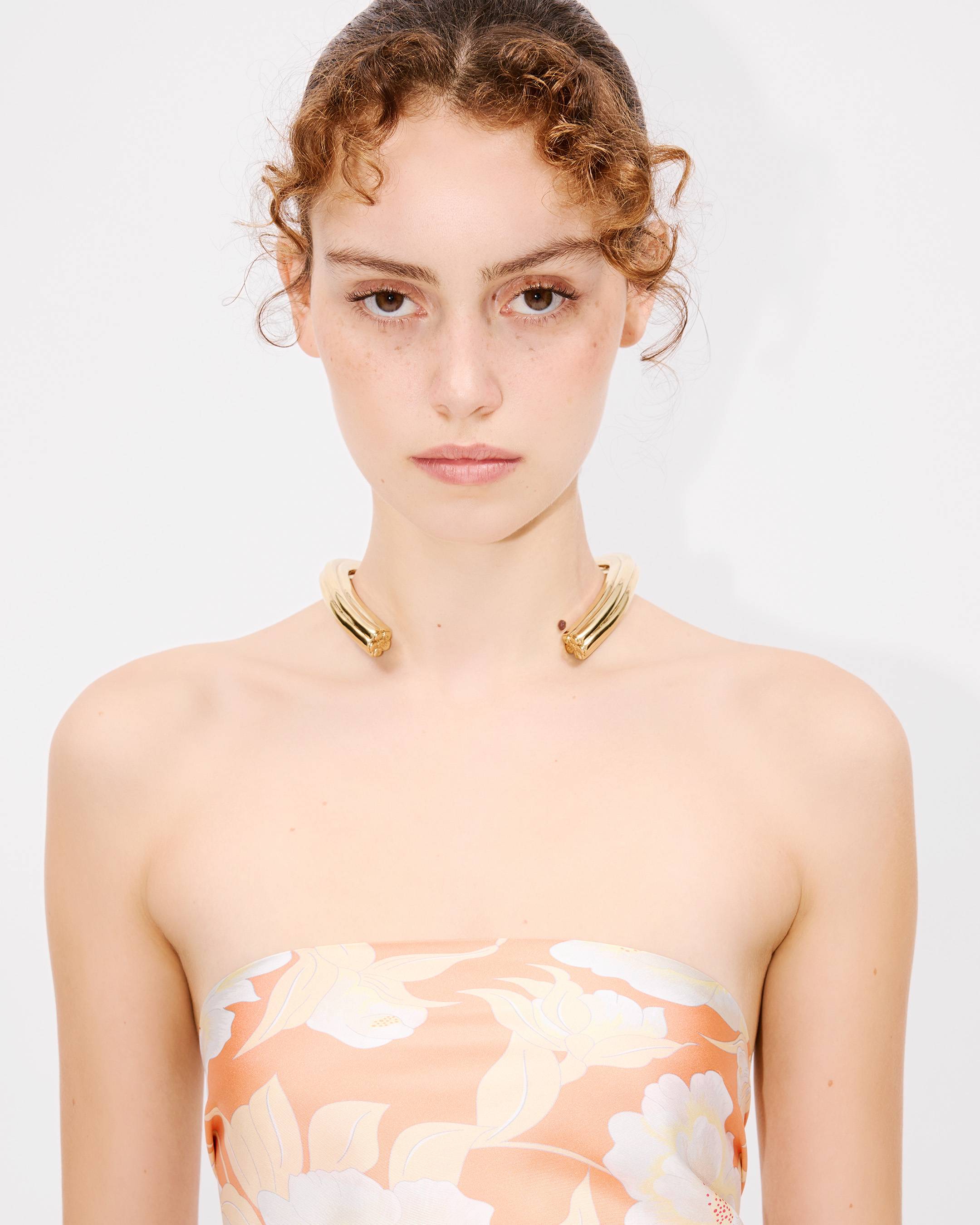 国内発送/KENZO/'KENZO Peonies' タッセル トライアングル KENZO Peonies' large tassel triangle in silk | KENZO