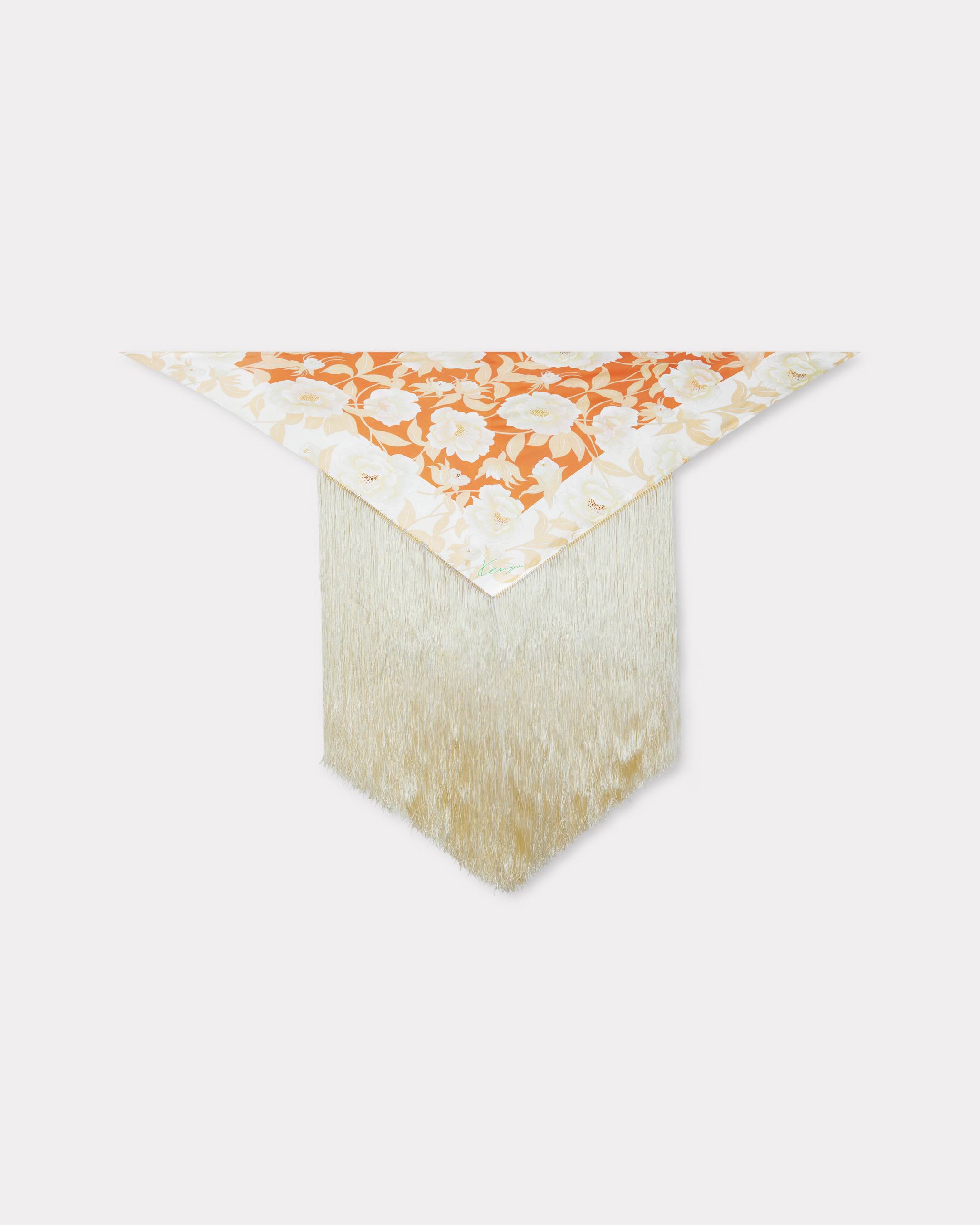 国内発送/KENZO/'KENZO Peonies' タッセル トライアングル KENZO Peonies' large tassel triangle in silk | KENZO