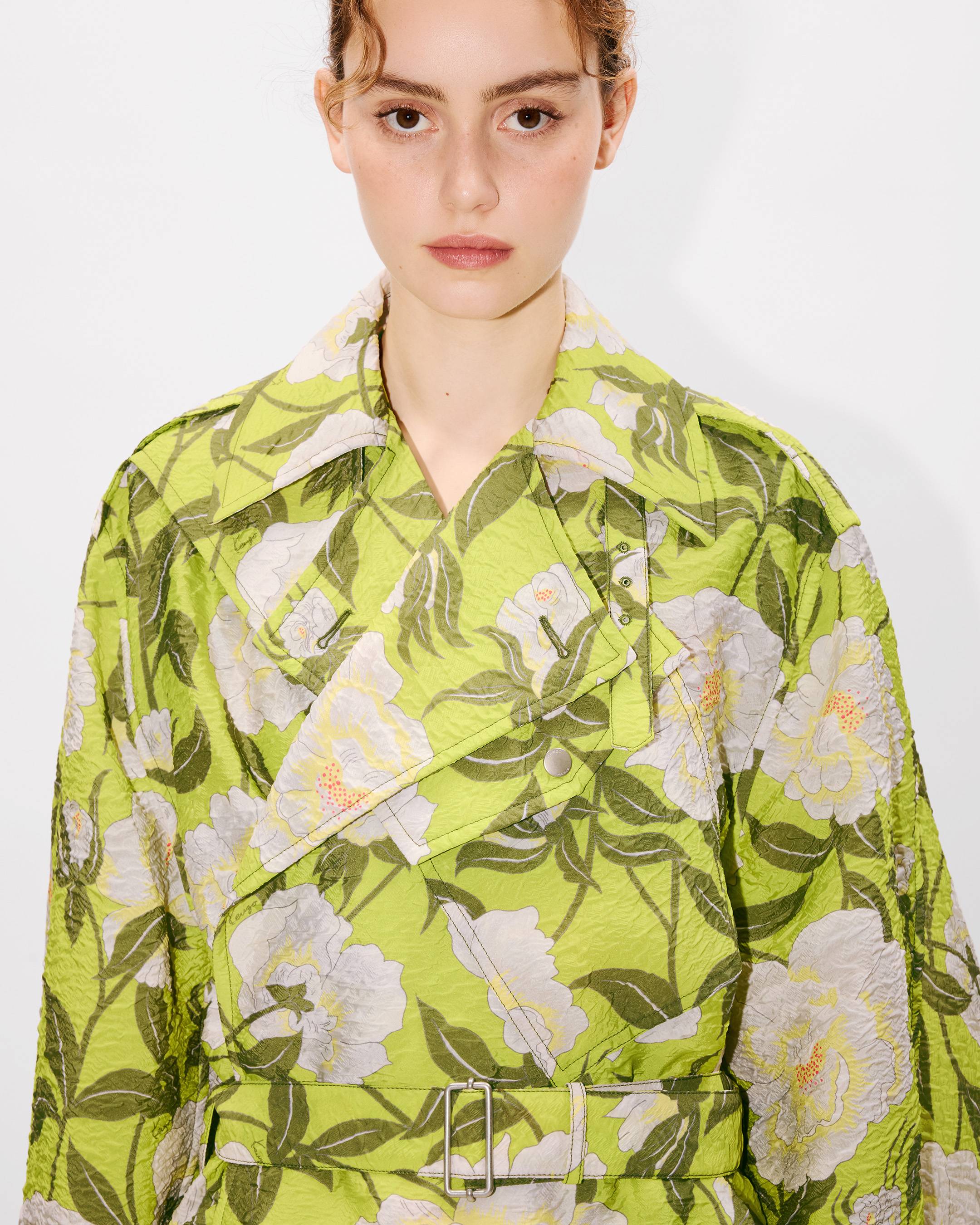 KENZO ロンクトレンチコト FF52MA2249OK 48 Long trench with kimono sleeves | Women's | KENZO