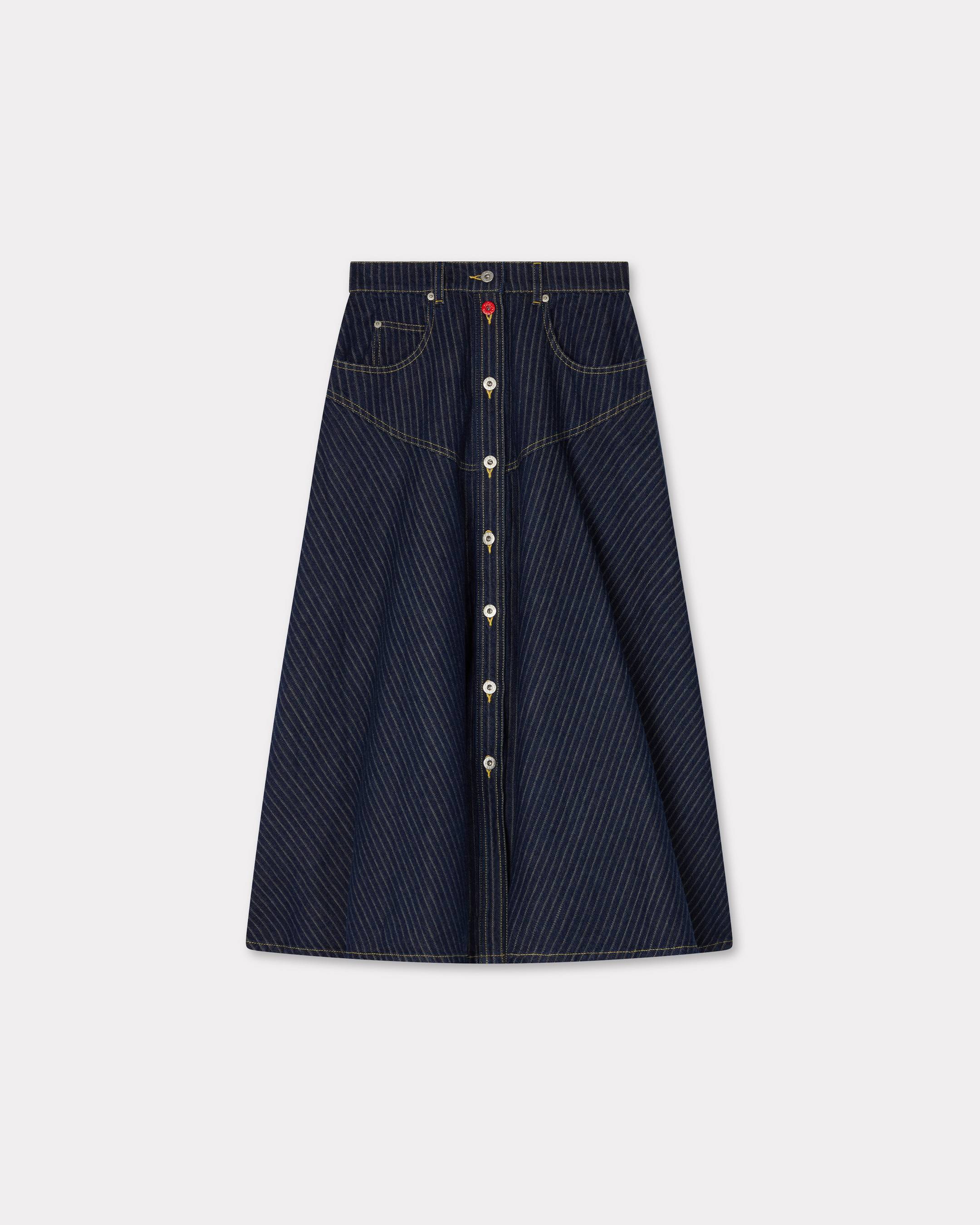 Long skirt japanese denim