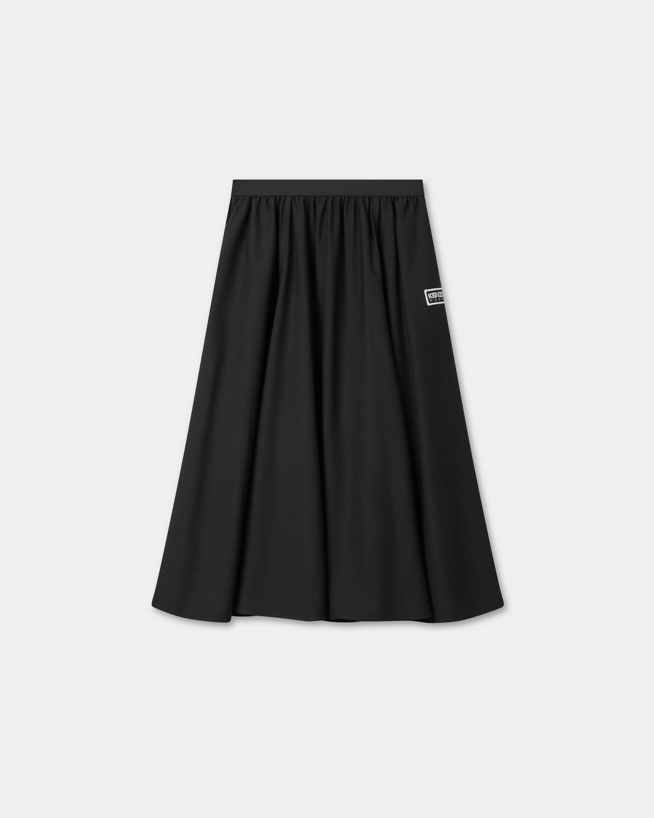 KENZO 'Kenzo Paris' Midi Skirt Black - Womens Size M