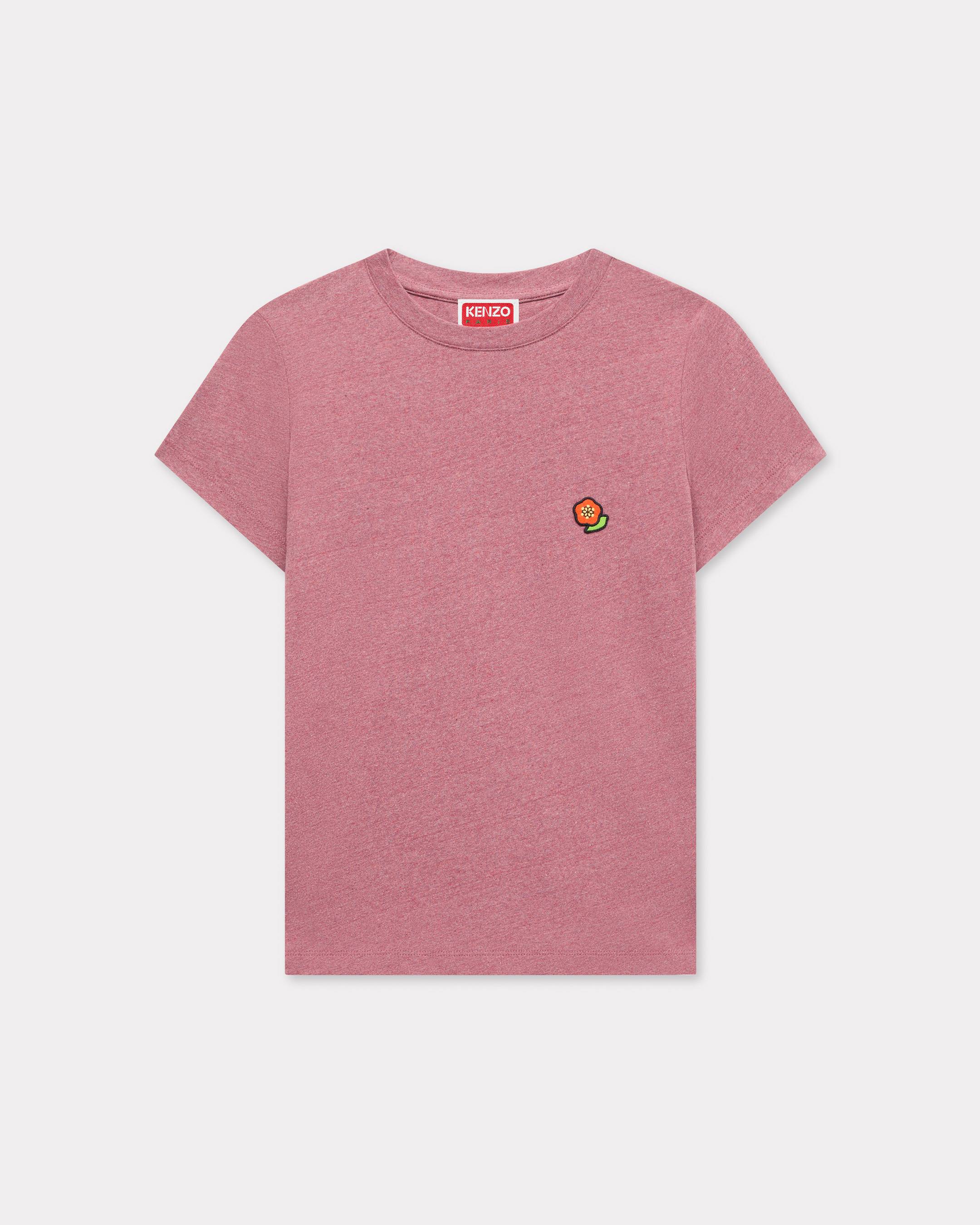 KENZO ' Pop' Embroidered T-shirt , Woman, Grenat, Size M, Cotton