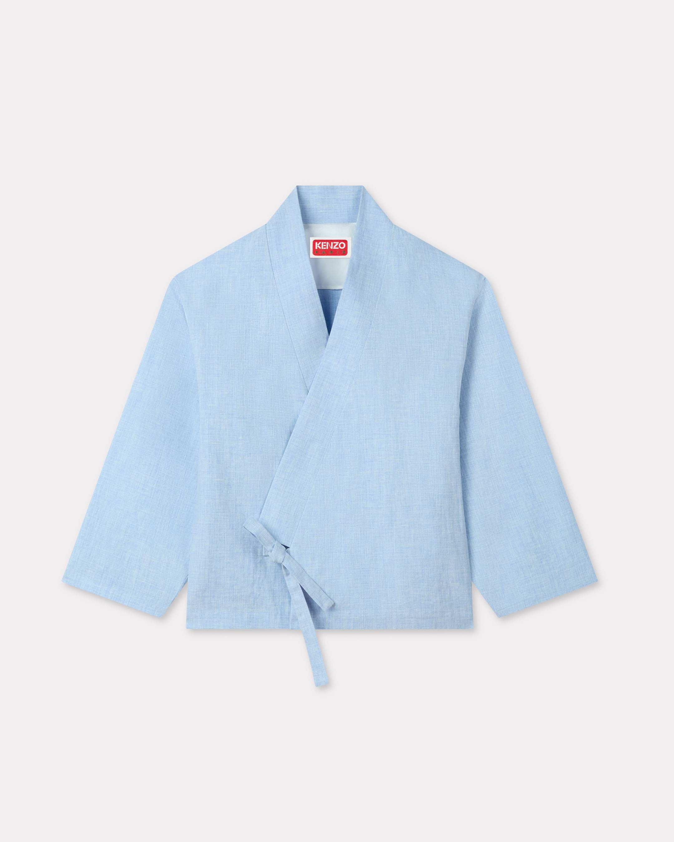 KENZO Kimono Jacket, Sky Blue, Womens , 46