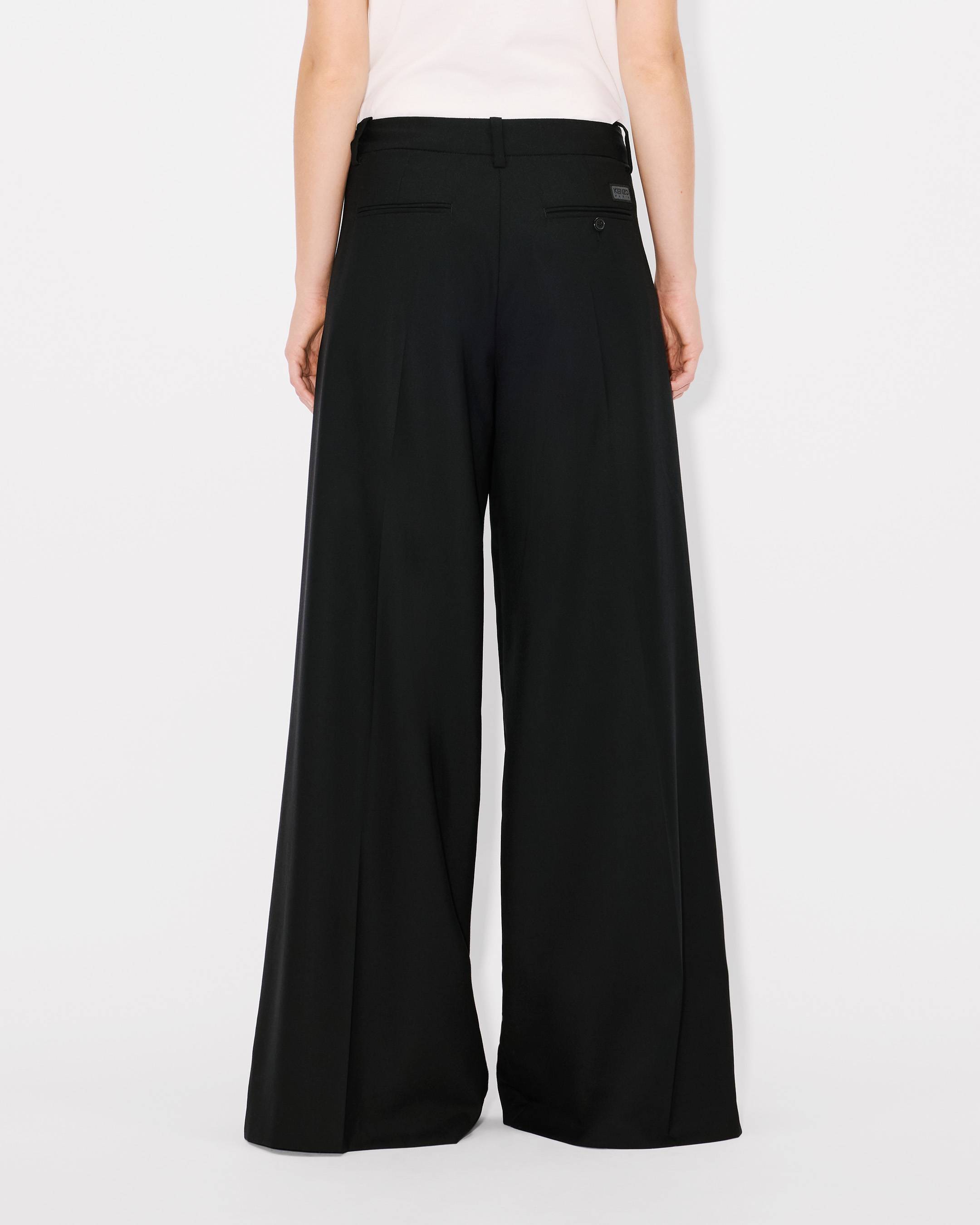 Wide leg pants in virgin wool | Women's | KENZO