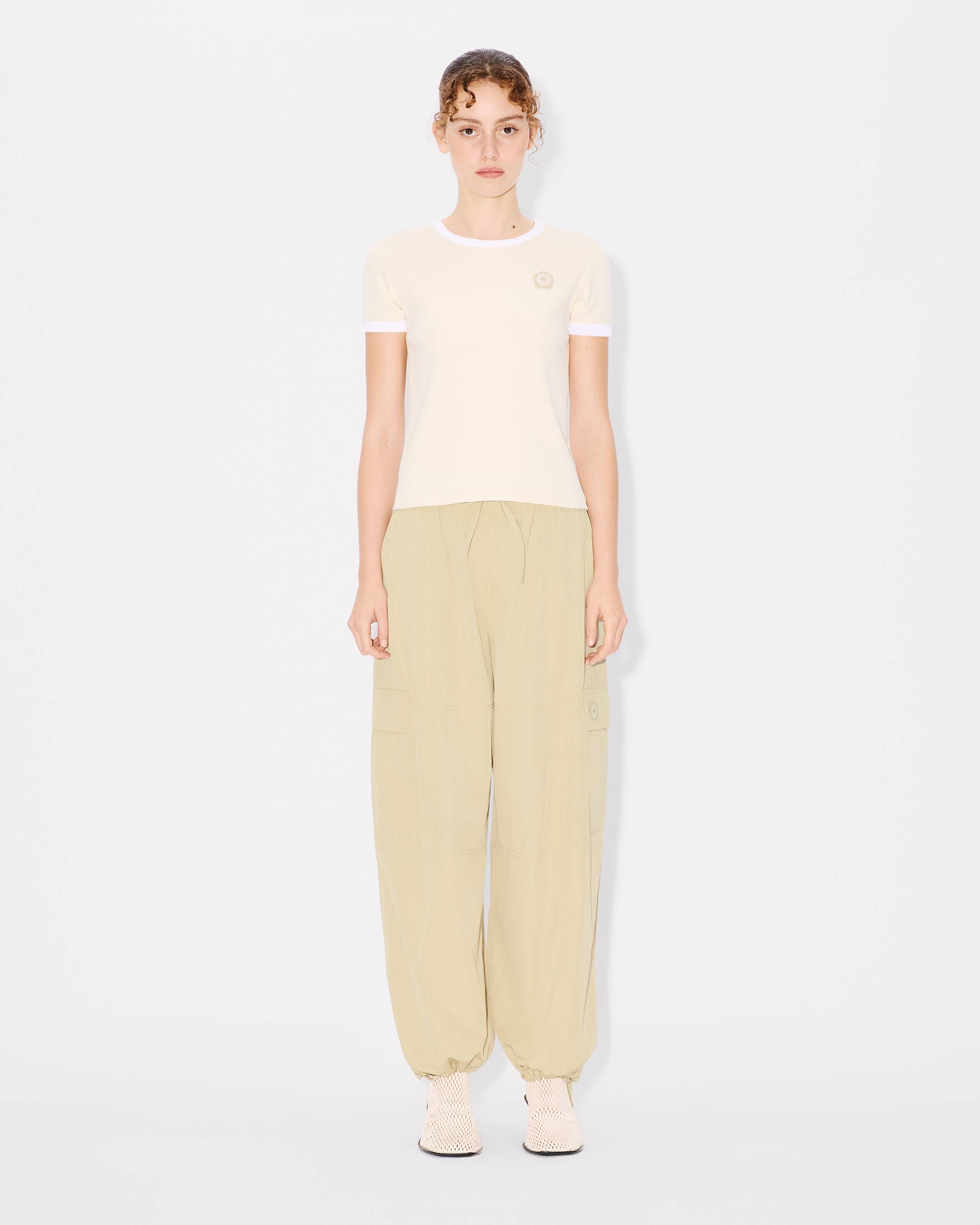 パンツ KENZO SS25 BOKE FLOWER 2.0 CARGO PANTS (FF52PA1049FI 99) Boke Flower 2.0' embroidered flared pants | Women's | KENZO