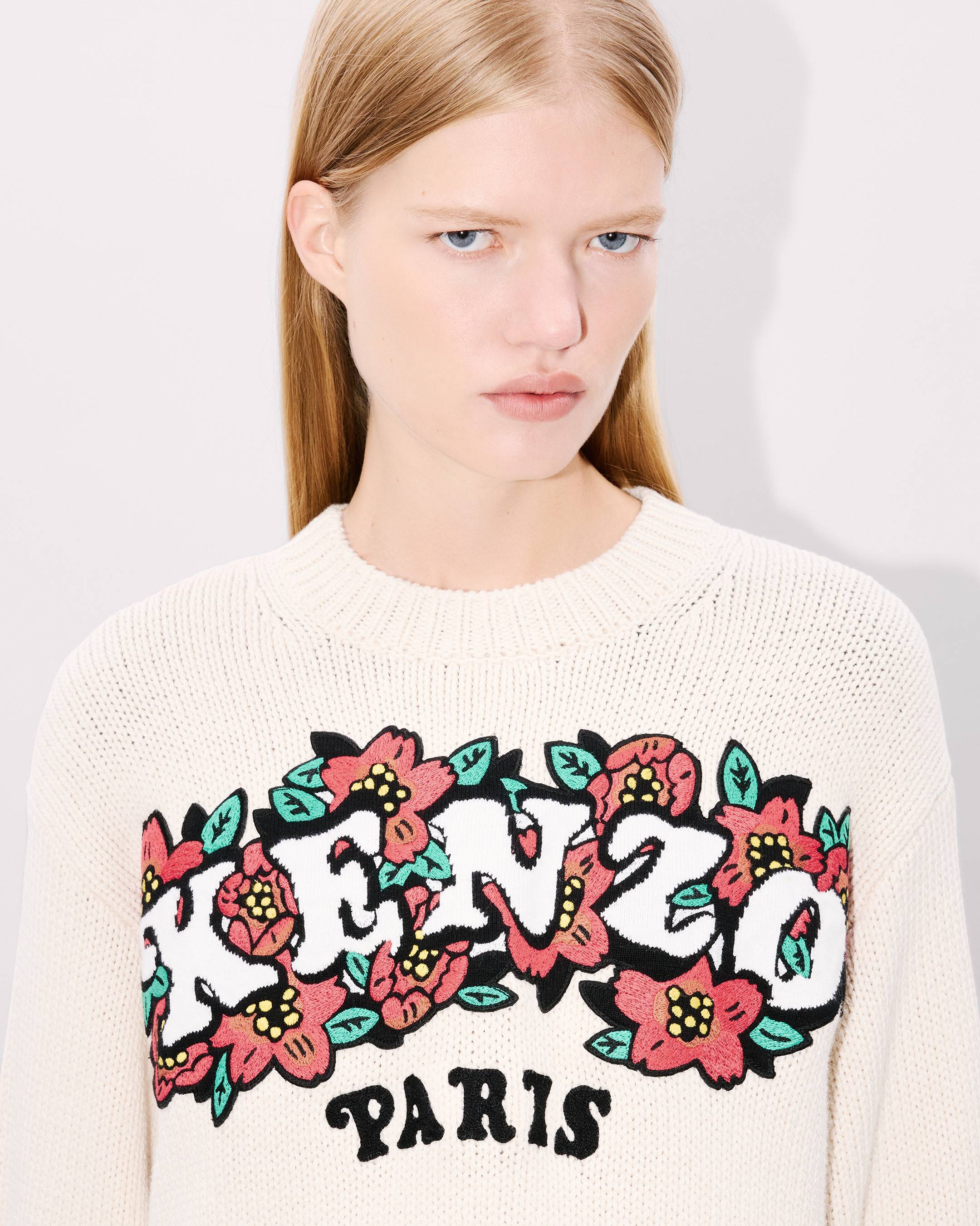 KENZO VERDY MARKET' embroidered jumper in wool and cotton
