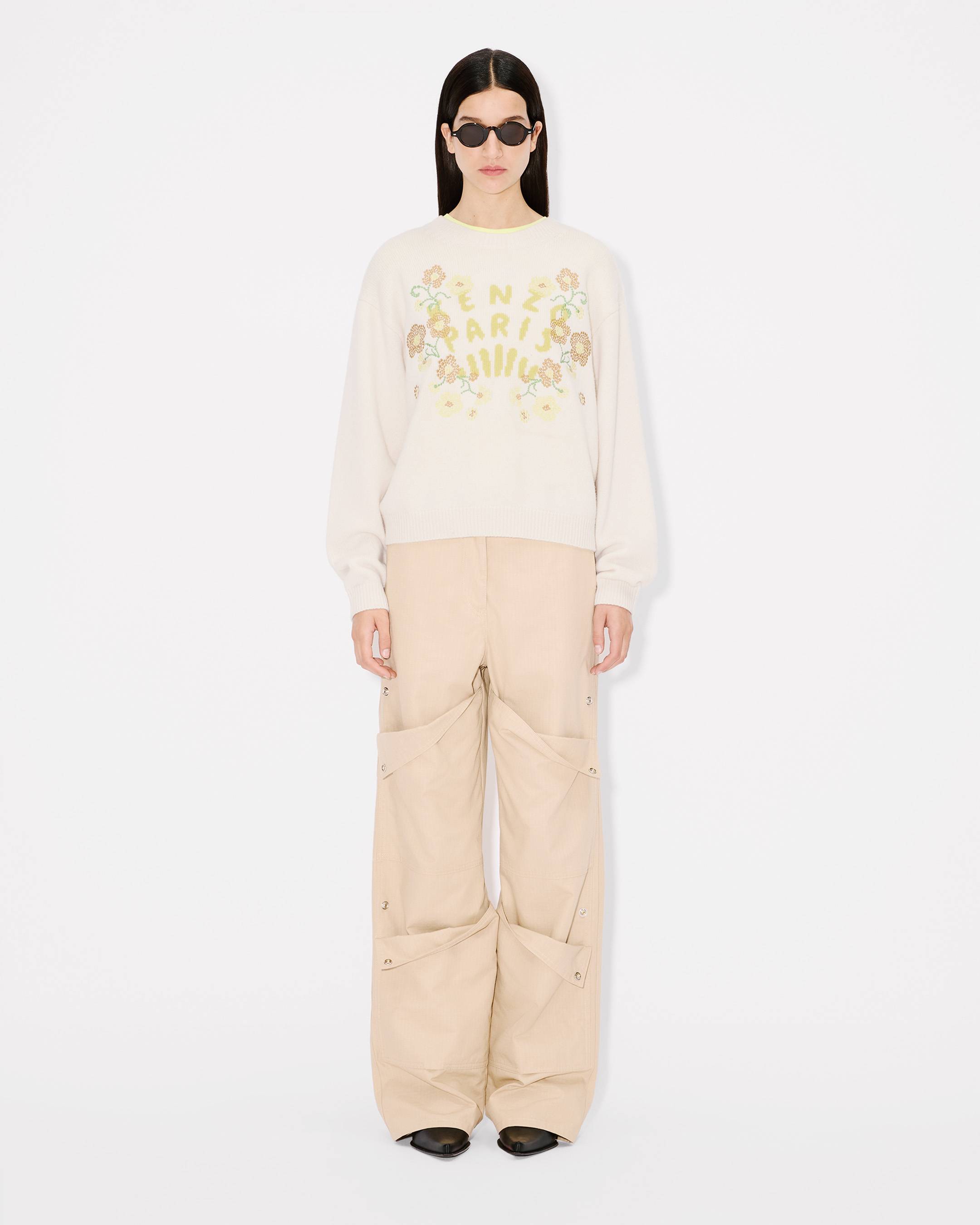 KENZO| (FF5 5TS527 4SG 02) KENZO Jungle Flower' embroidered wool jumper | Women's | KENZO