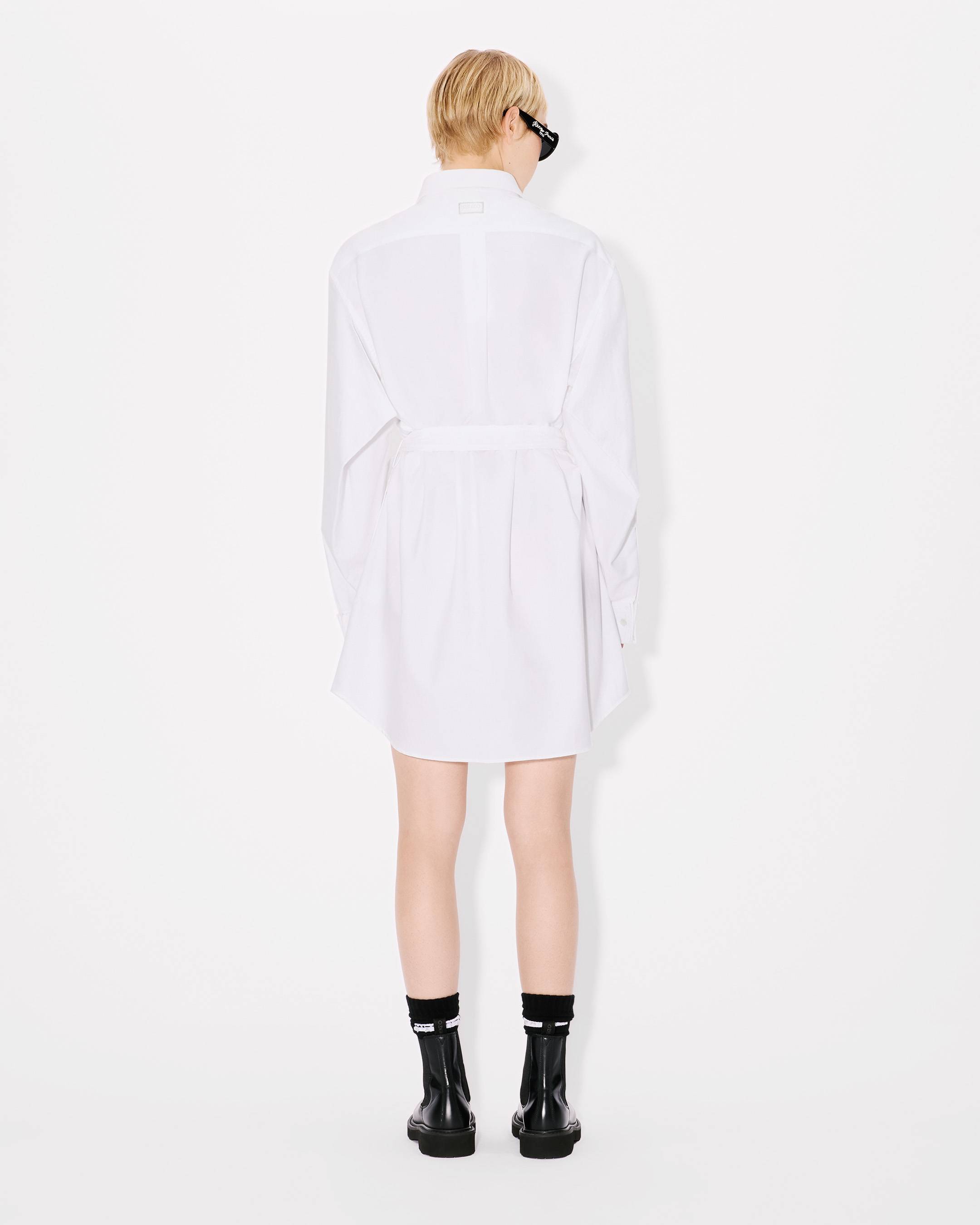 ワンピース KENZO Woman Dress Multicolor FF52RO4059O1 01 KENZO Peonies' kimono sleeve shirt dress in cotton linen