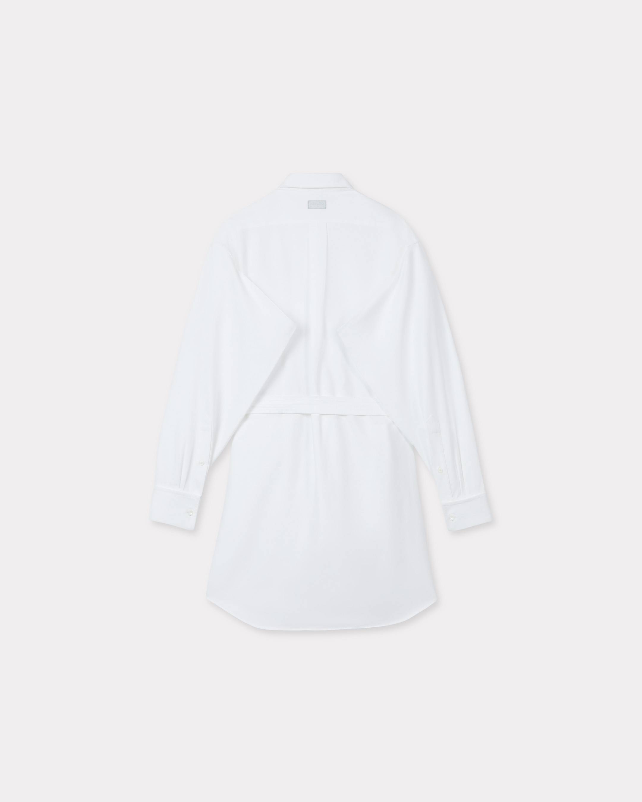 Shirt dress with kimono sleeves in oxford cotton | Women's