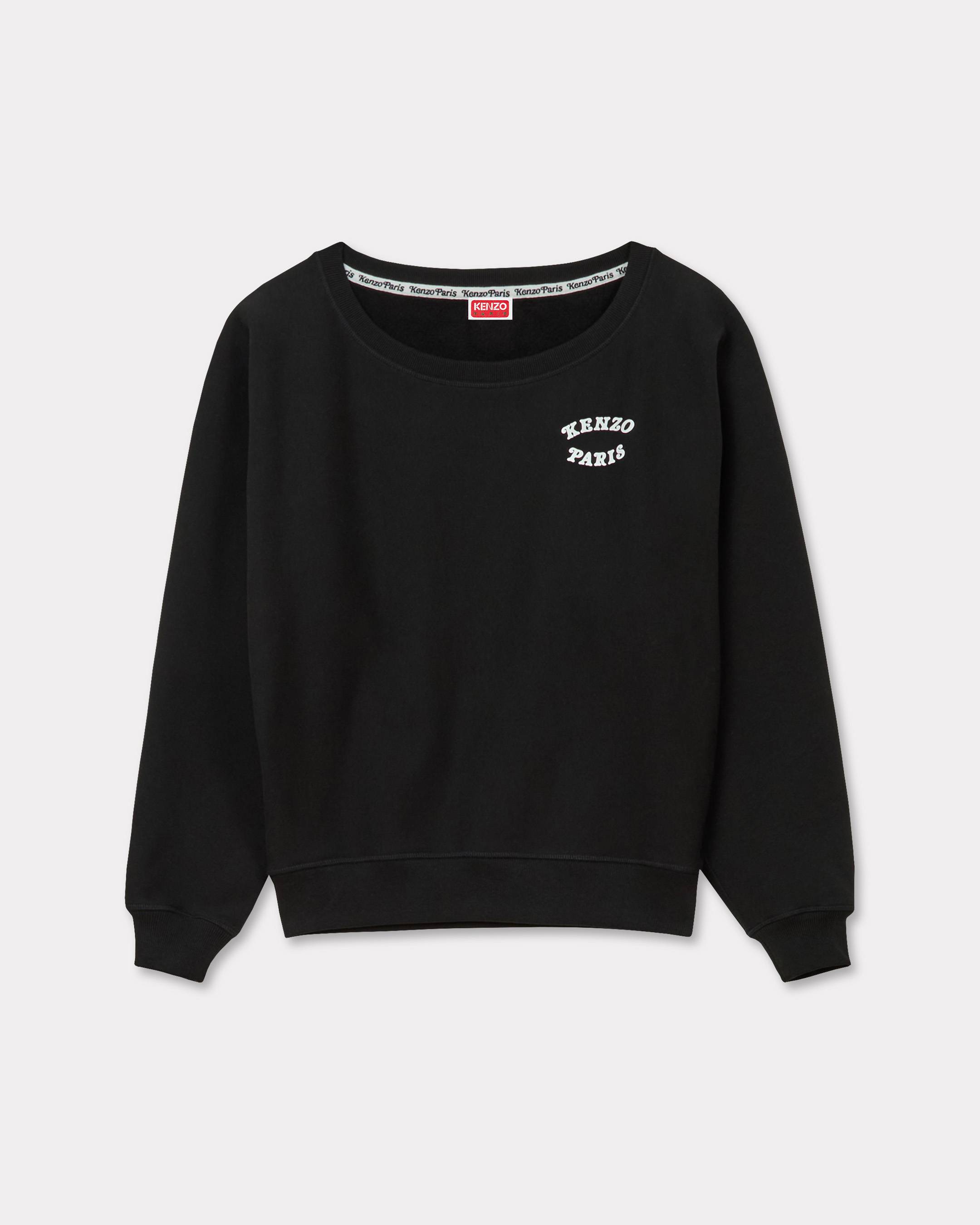 KENZO 'Kenzo Verdy Market' Cotton Sweatshirt Black - Womens Size Xs