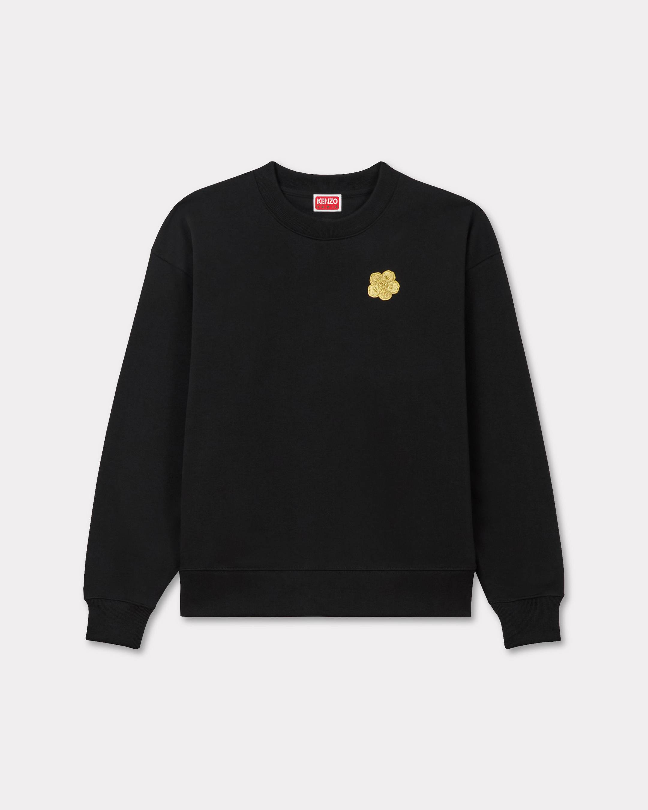 KENZO 'Boke Flower' Embroidered Sweatshirt In Cotton Black - Womens Size Xl