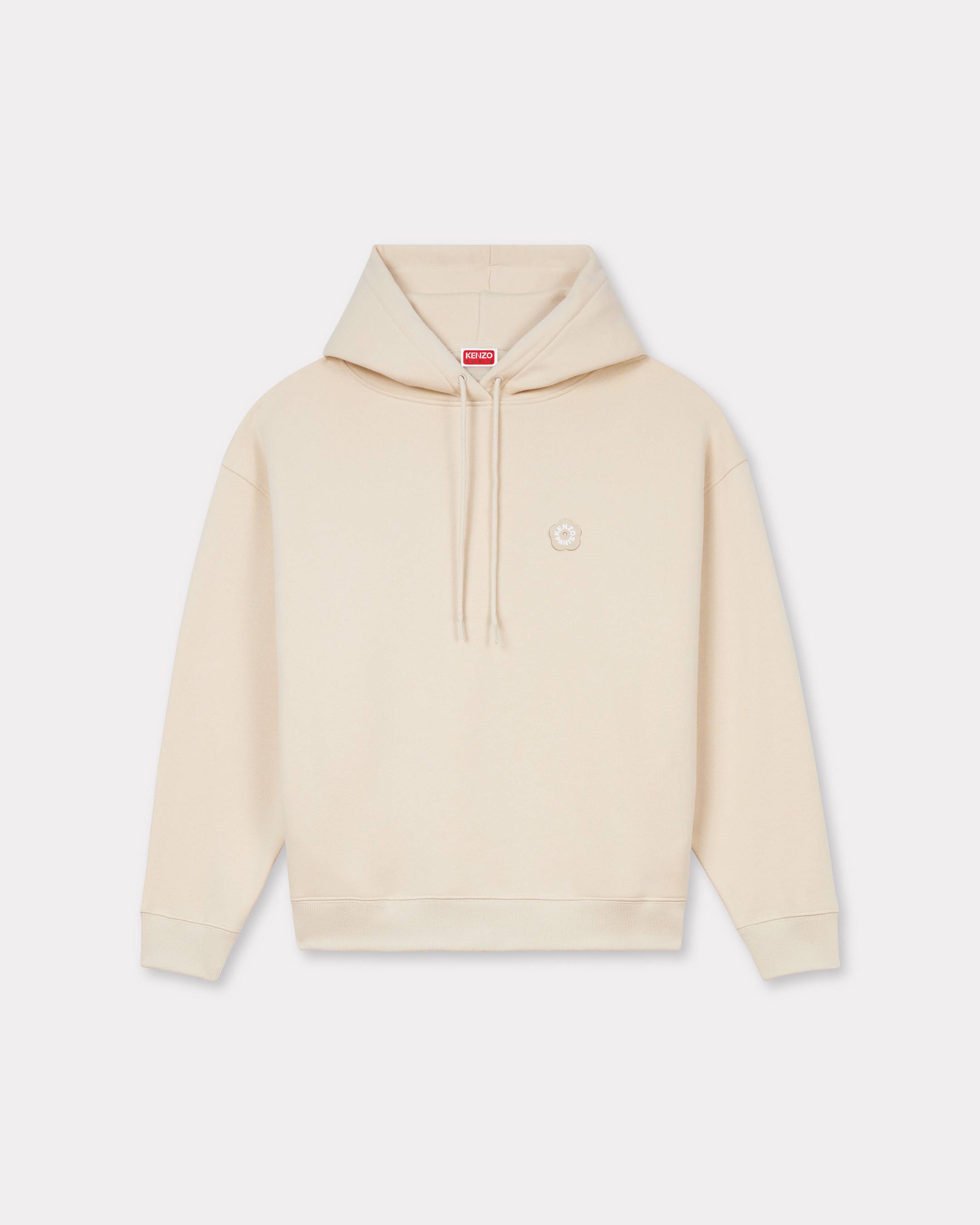 KENZO 'Boke Flower 2.0' Embroidered Oversized Hoodie In Cotton Cream - Womens Size S