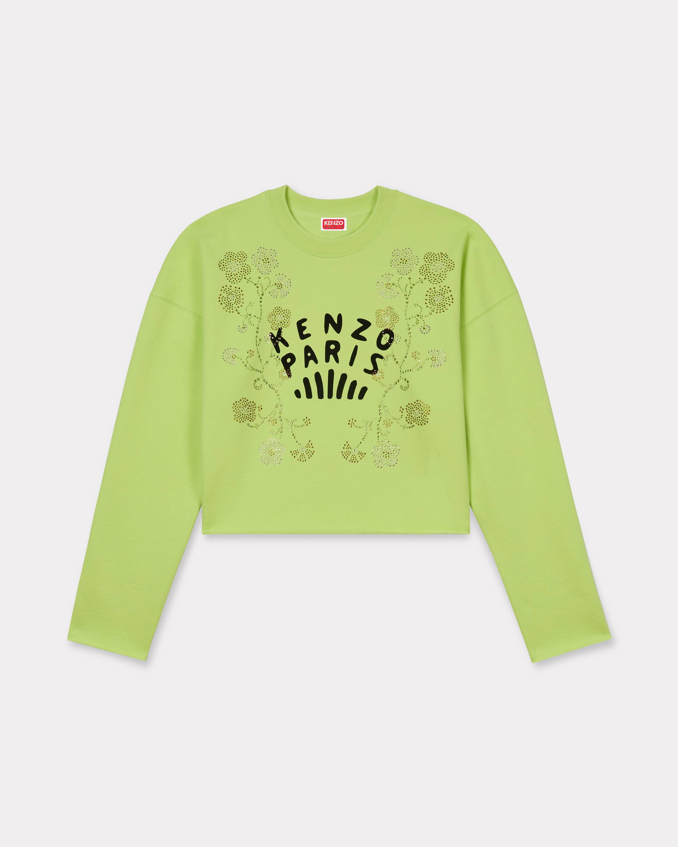 KENZO 'Kenzo Jungle Flower' Sweatshirt In Cotton Lemon - Womens Size Xl