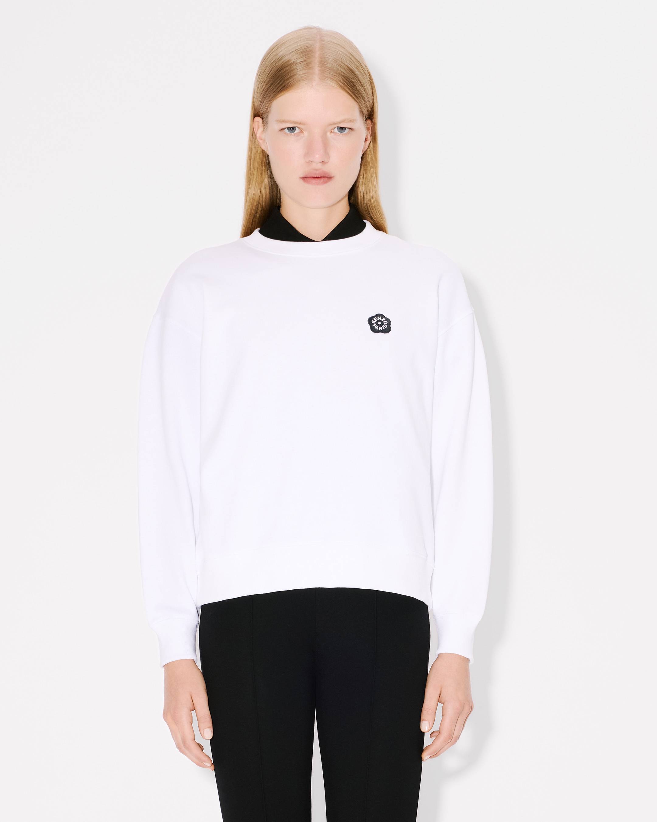 超特価激安 Boke Flower Women's | cotton in sweatshirt embroidered 2.0' トップス