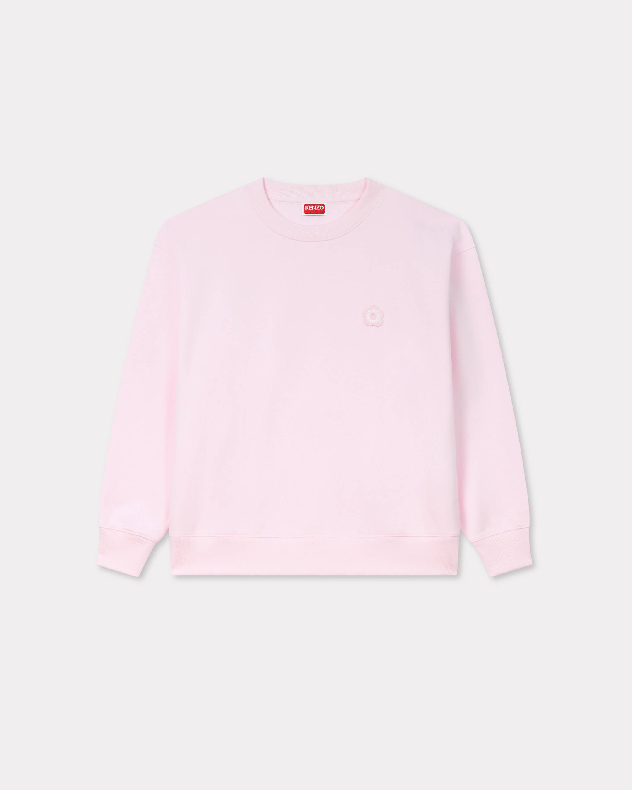 KENZO 'Boke Flower 2.0' Embroidered Sweatshirt In Cotton Pastel Pink - Womens Size M