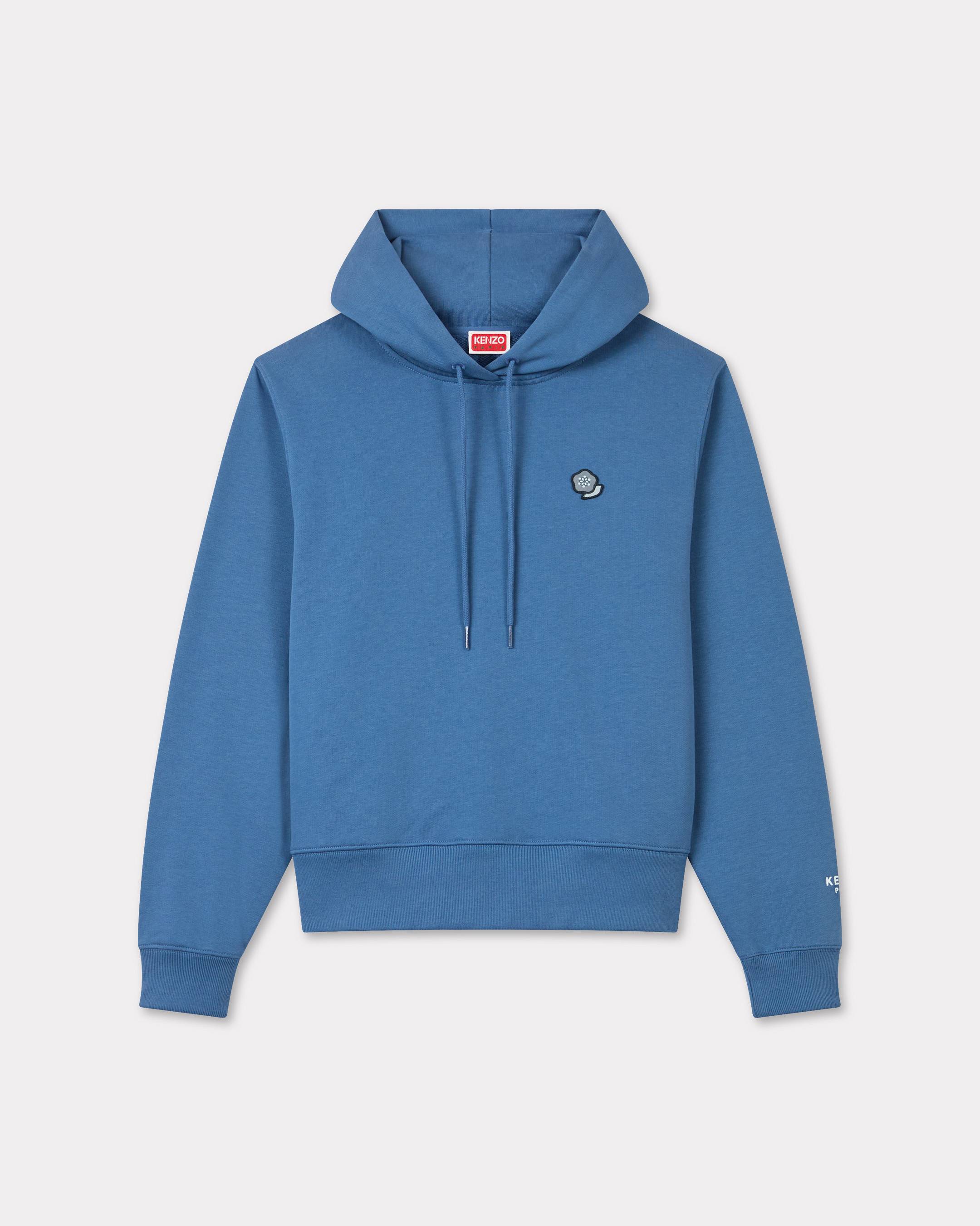 KENZO 'Kenzo Pop' Embroidered Hoodie In Cotton Blue - Womens Size L