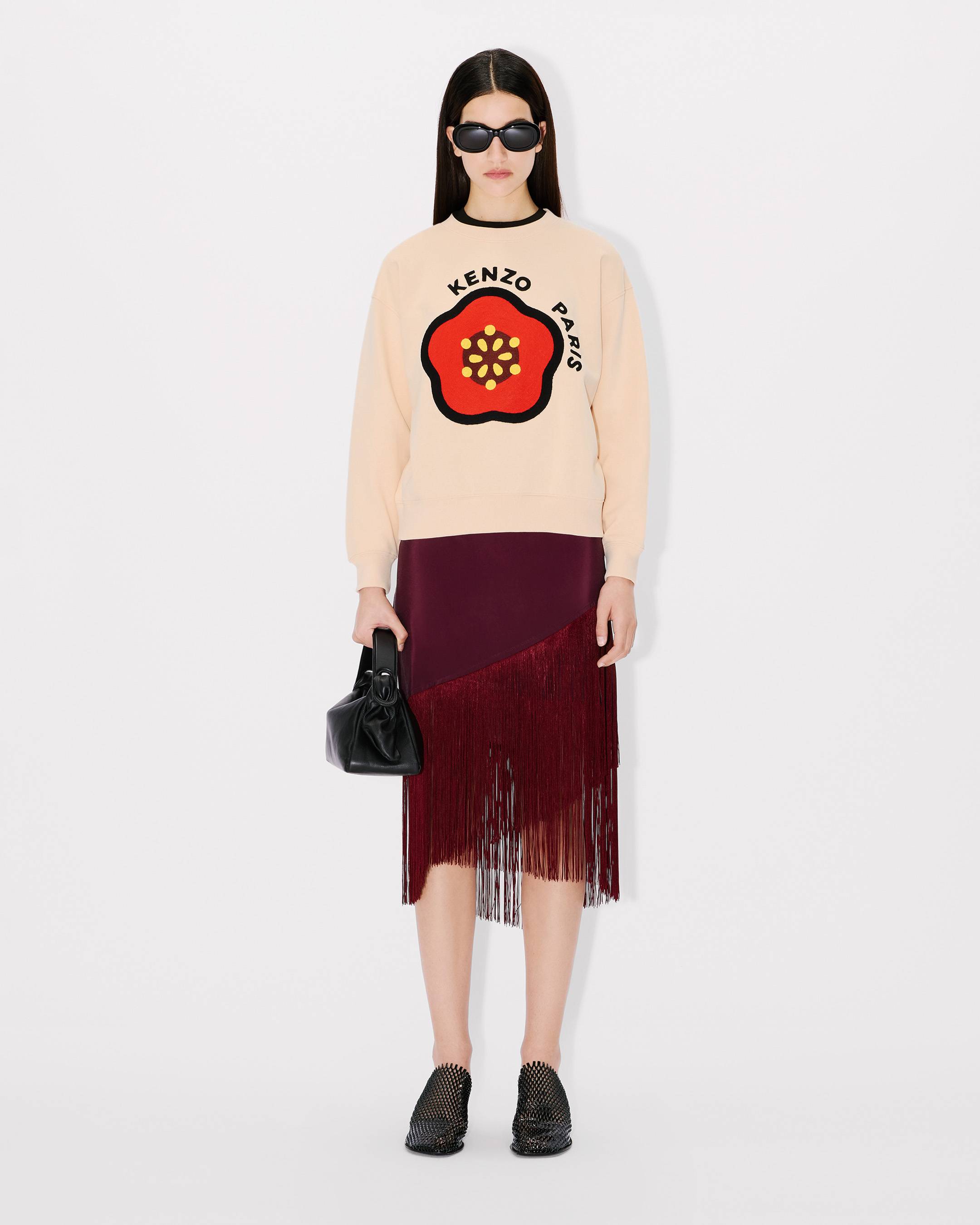 KENZO Pop' embroidered sweatshirt in cotton | Women's | KENZO