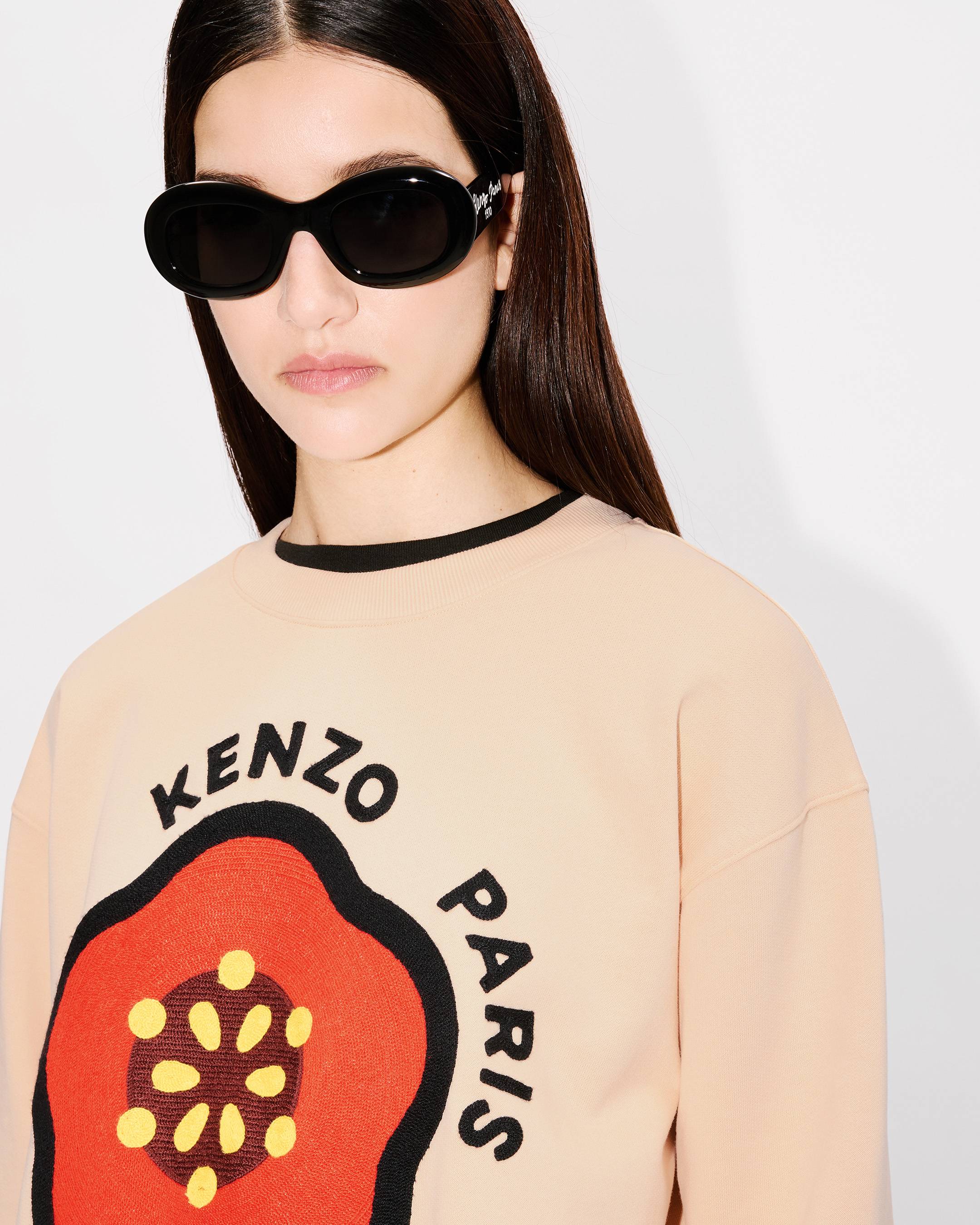KENZO Pop' embroidered sweatshirt in cotton | Women's | KENZO
