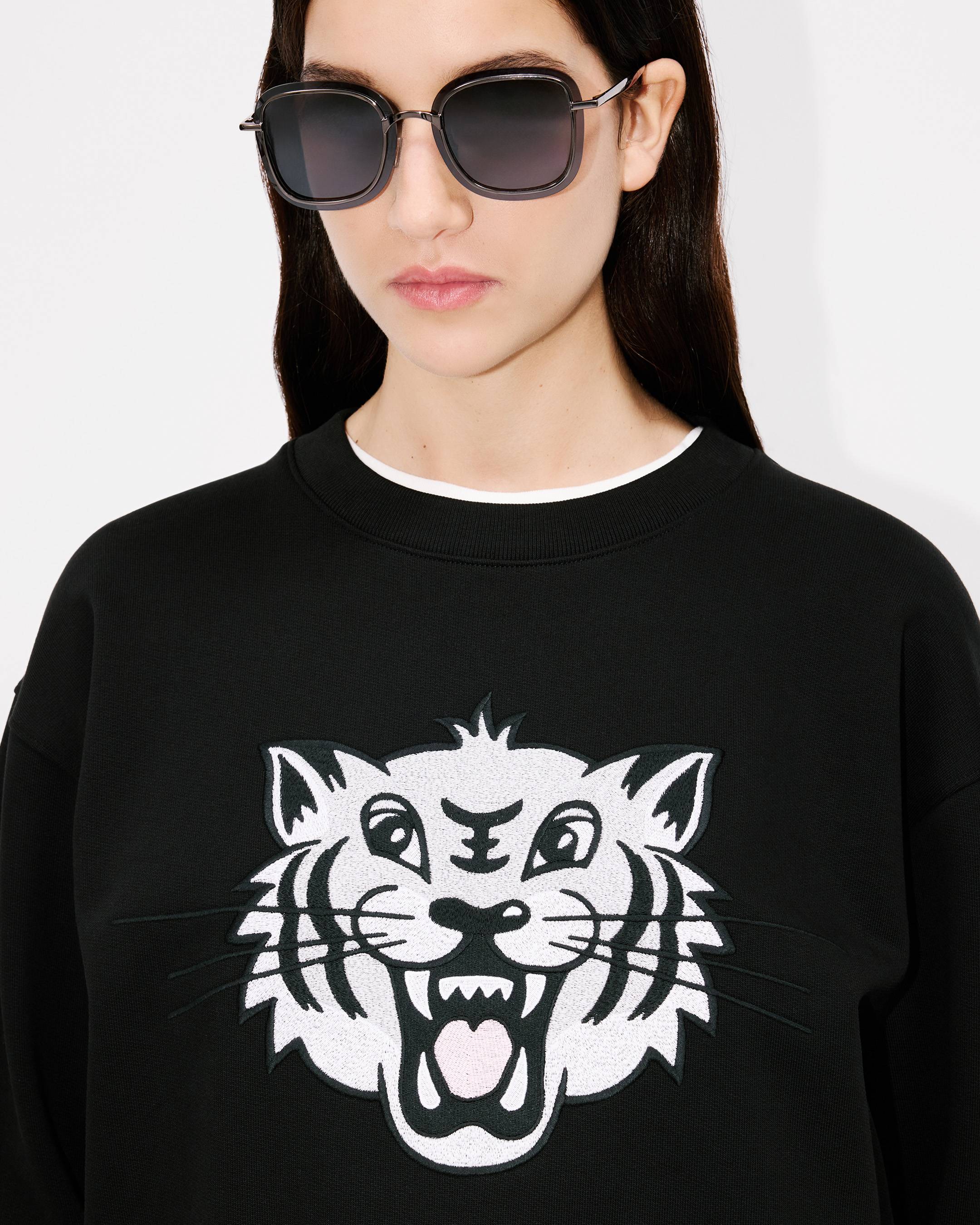 KENZO Happy Tiger' embroidered sweatshirt in cotton