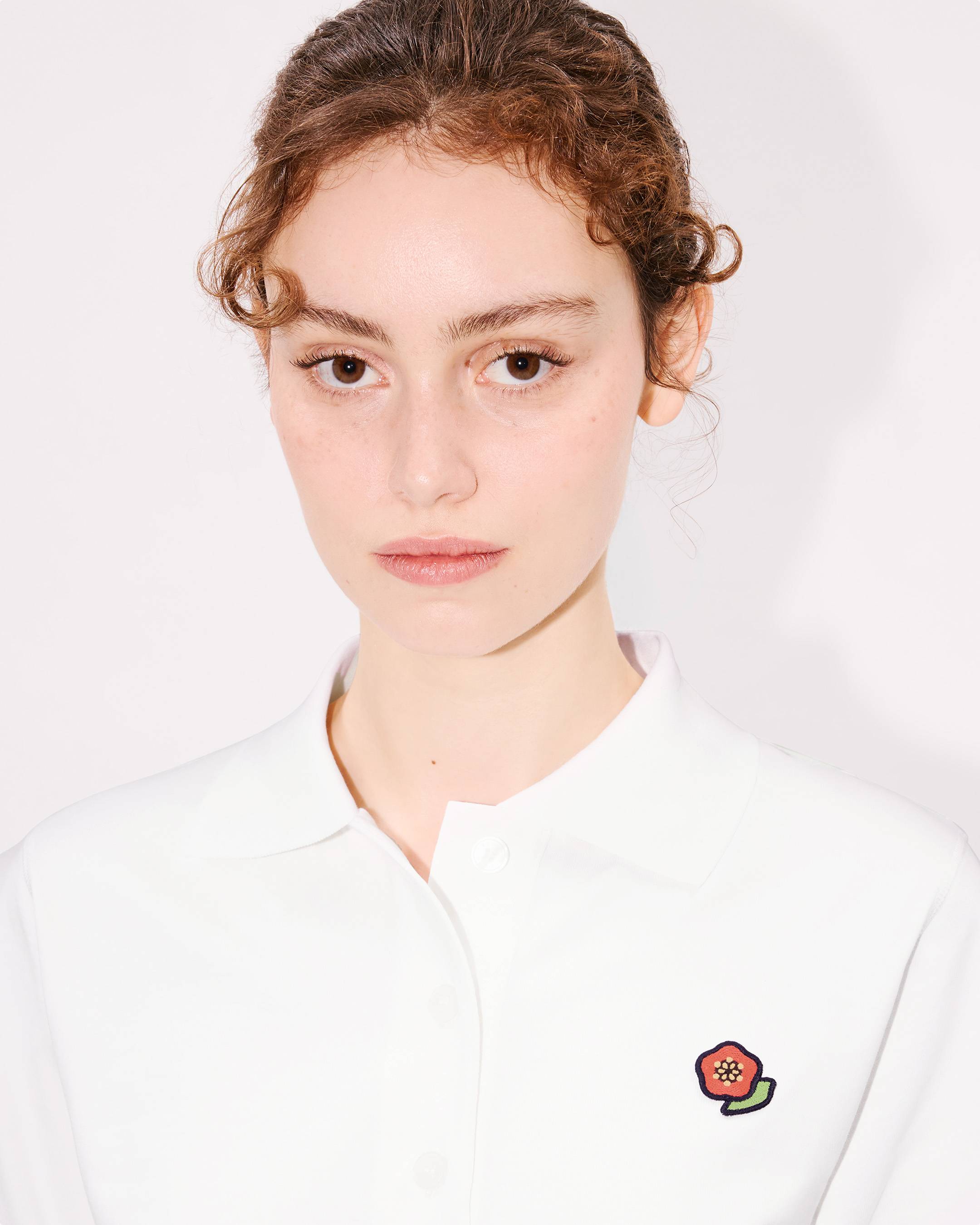 'KENZO Pop' エンブロイド ショート ポロ レディース KENZO Pop' エンブロイド ショート ポロ | ウィメンズ | KENZO