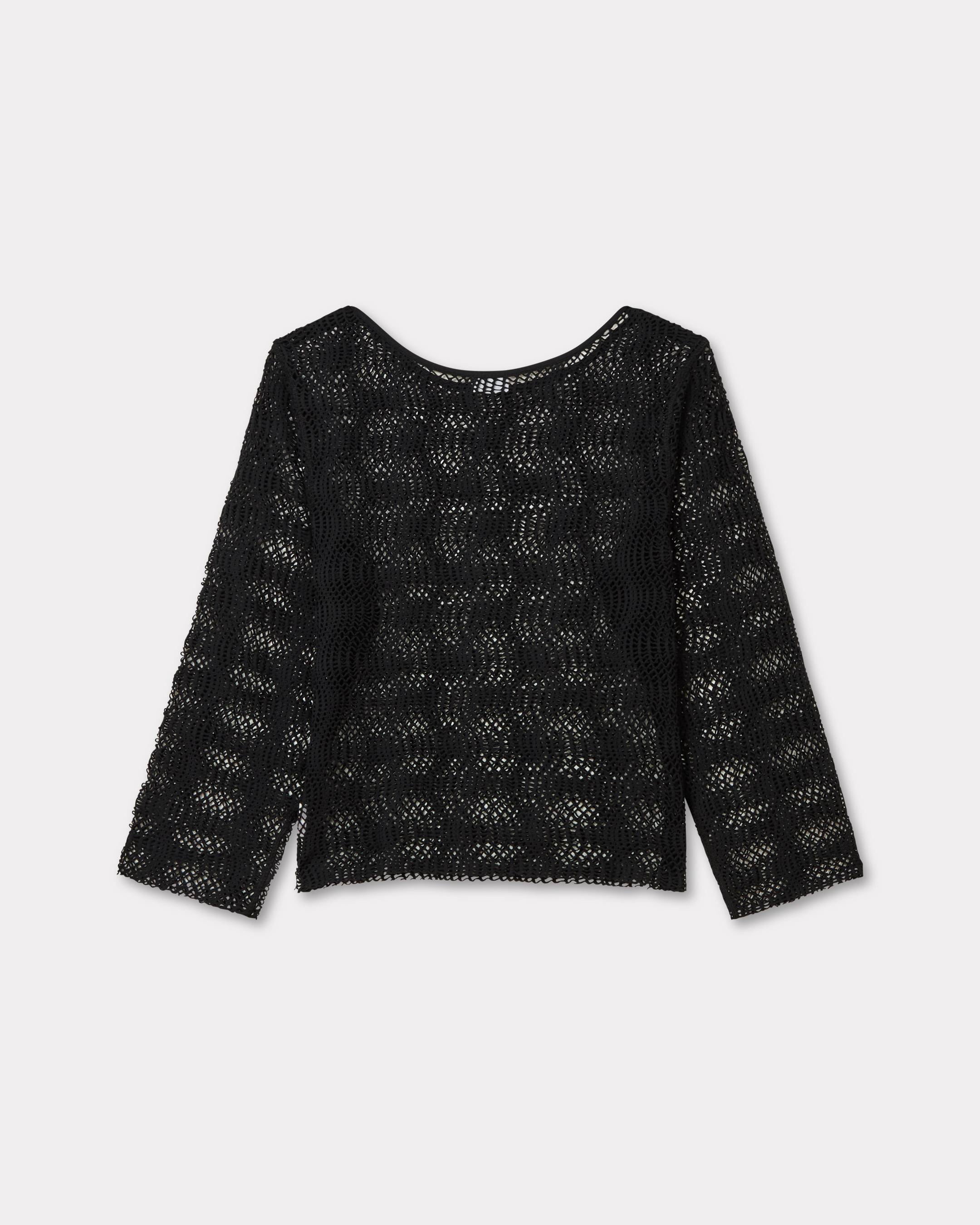 on tops 〈black〉　ito fukuoka Long sleeves top in mesh | Women's | KENZO