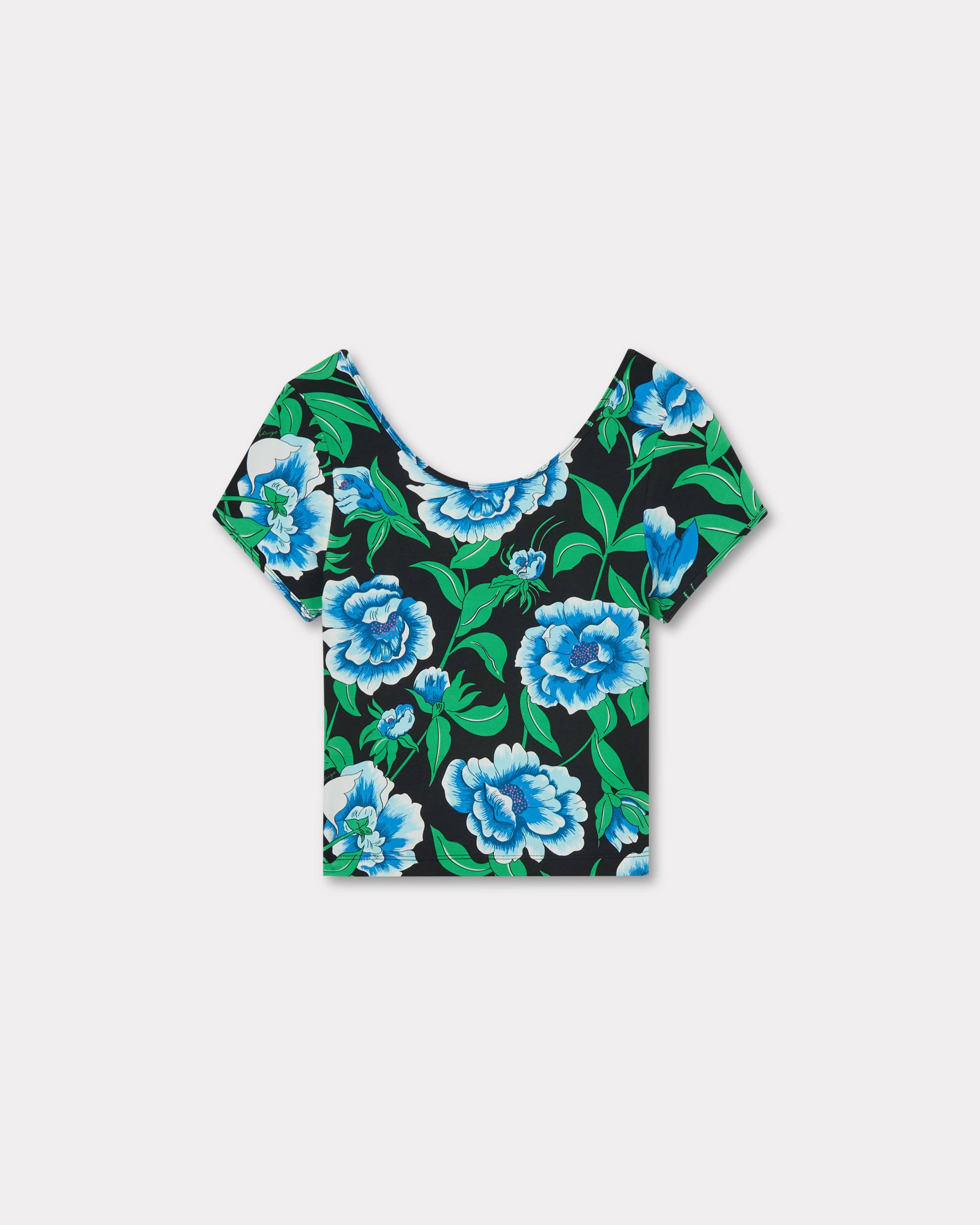 KENZO 'Kenzo Peonies' Top Black - Womens Size S