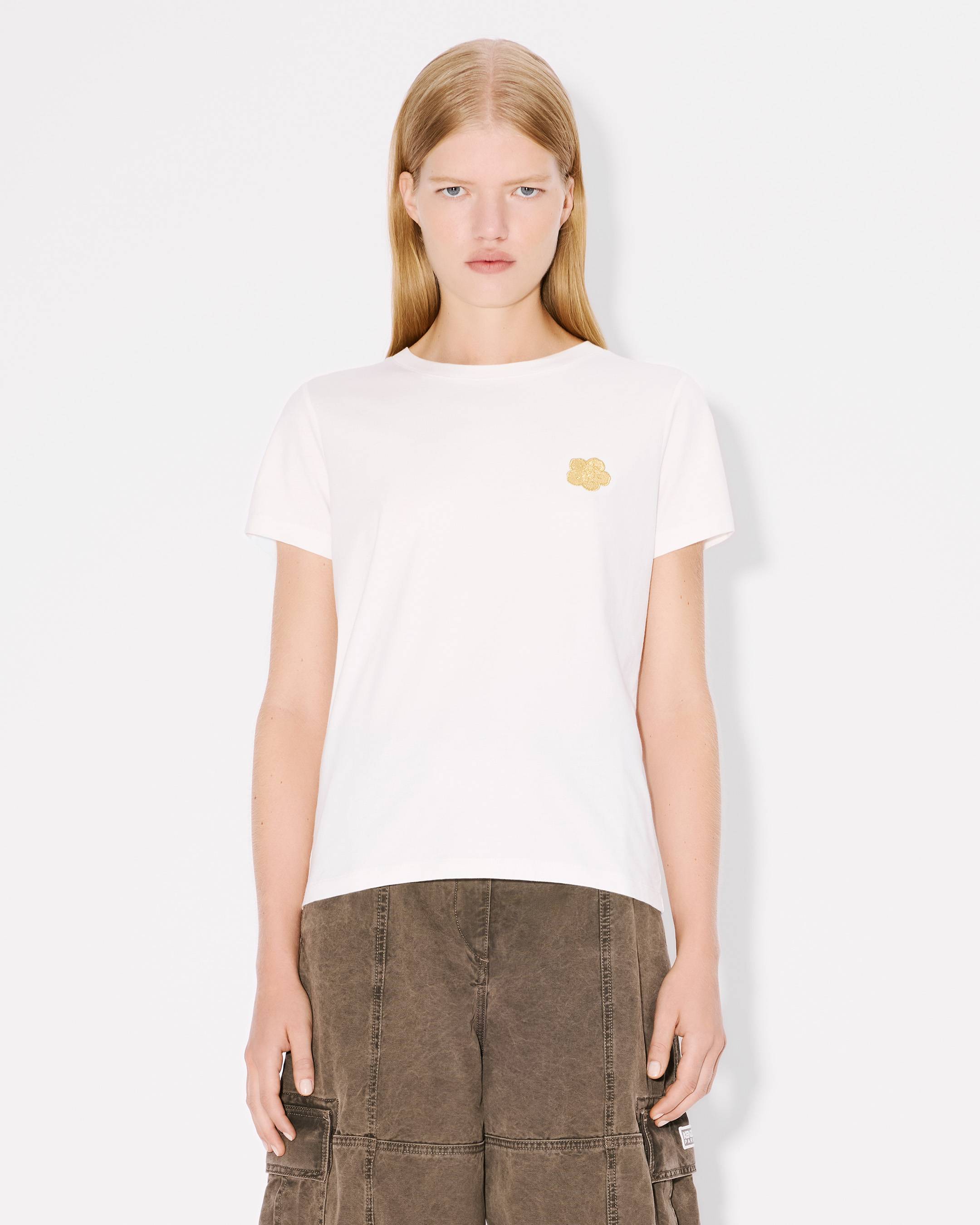 Boke Flower' embroidered cotton T-shirt | Women's | KENZO
