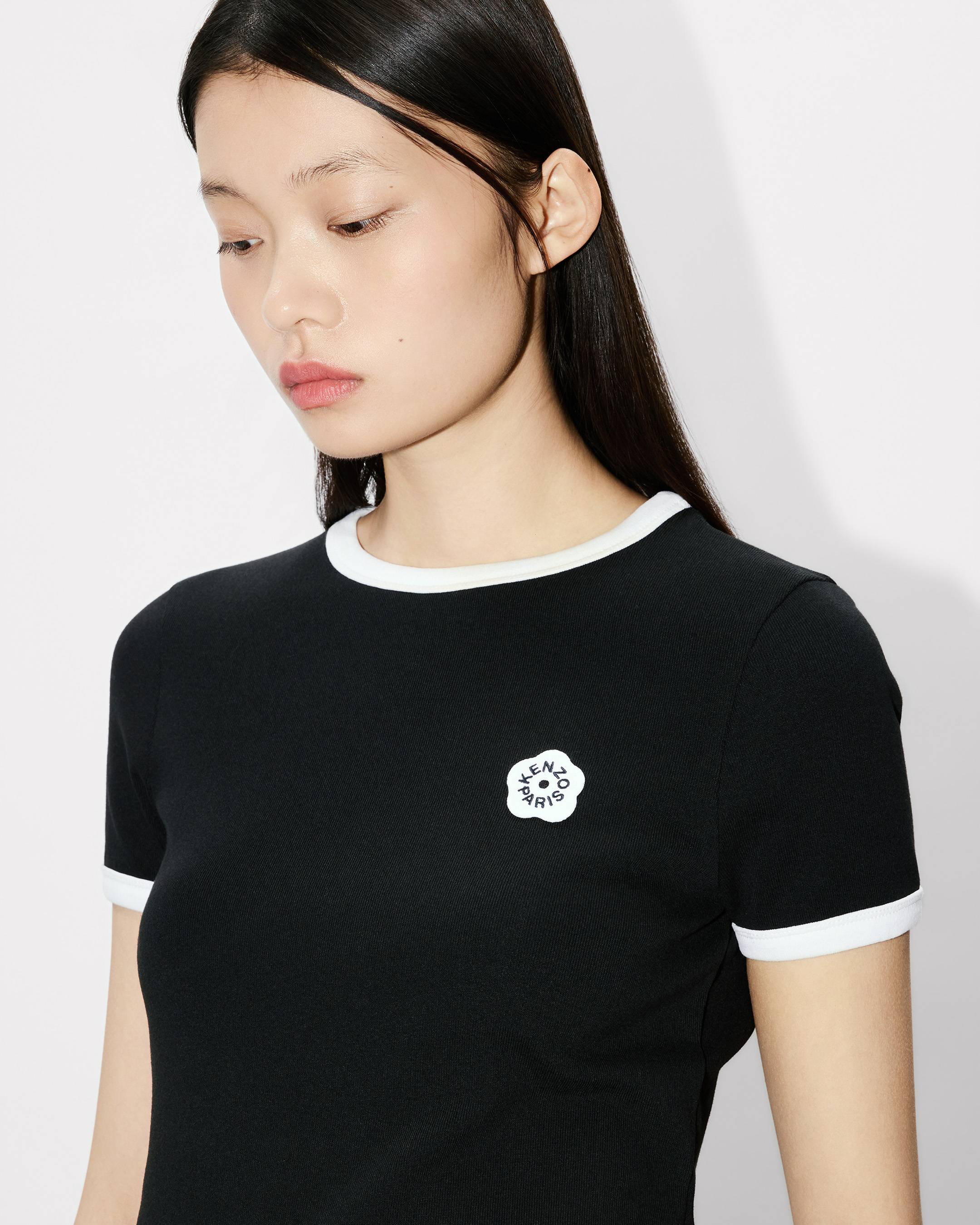 Boke Flower 2.0' embroidered rib T-shirt | Women's | KENZO