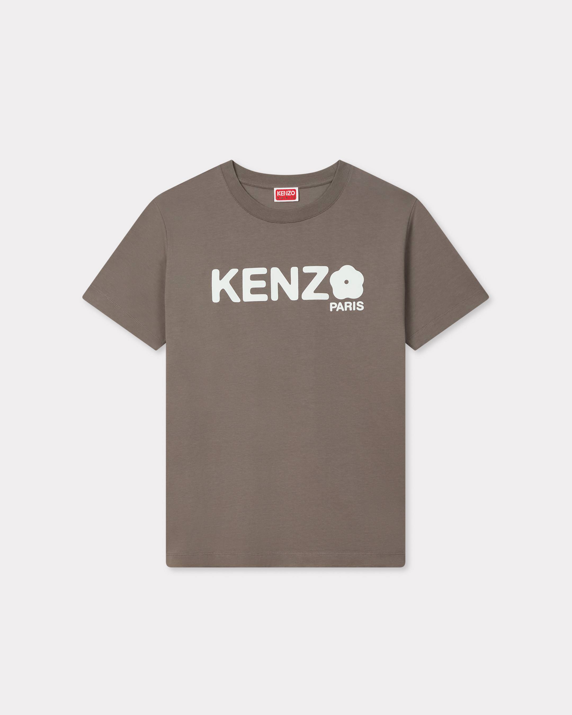 KENZO 'Boke Flower 2.0' Loose T-shirt , Woman, Taupe, Size Xs, Cotton