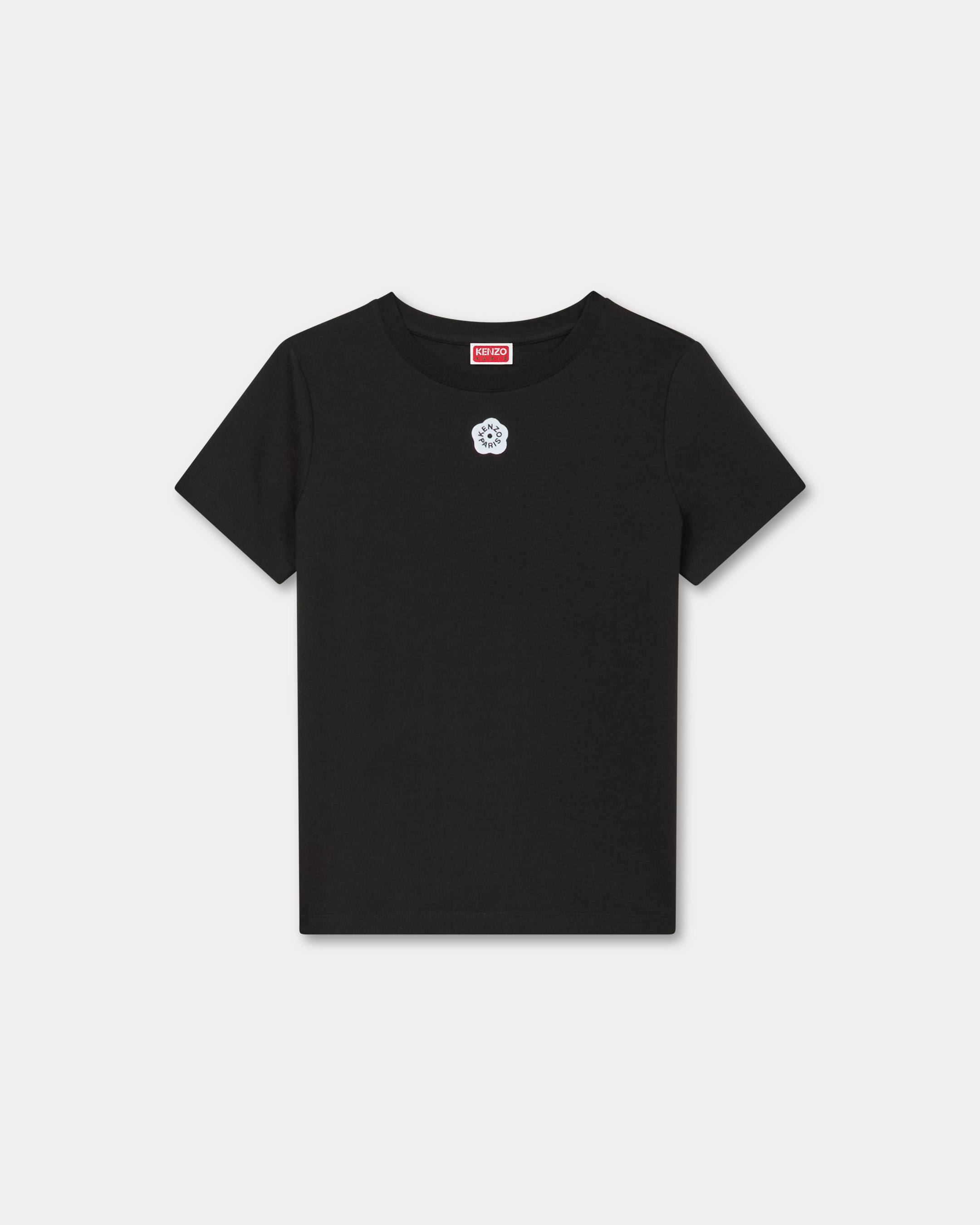 KENZO 'Boke Flower 2.0' Embroidered T-shirt , Woman, Black, Size M, Cotton