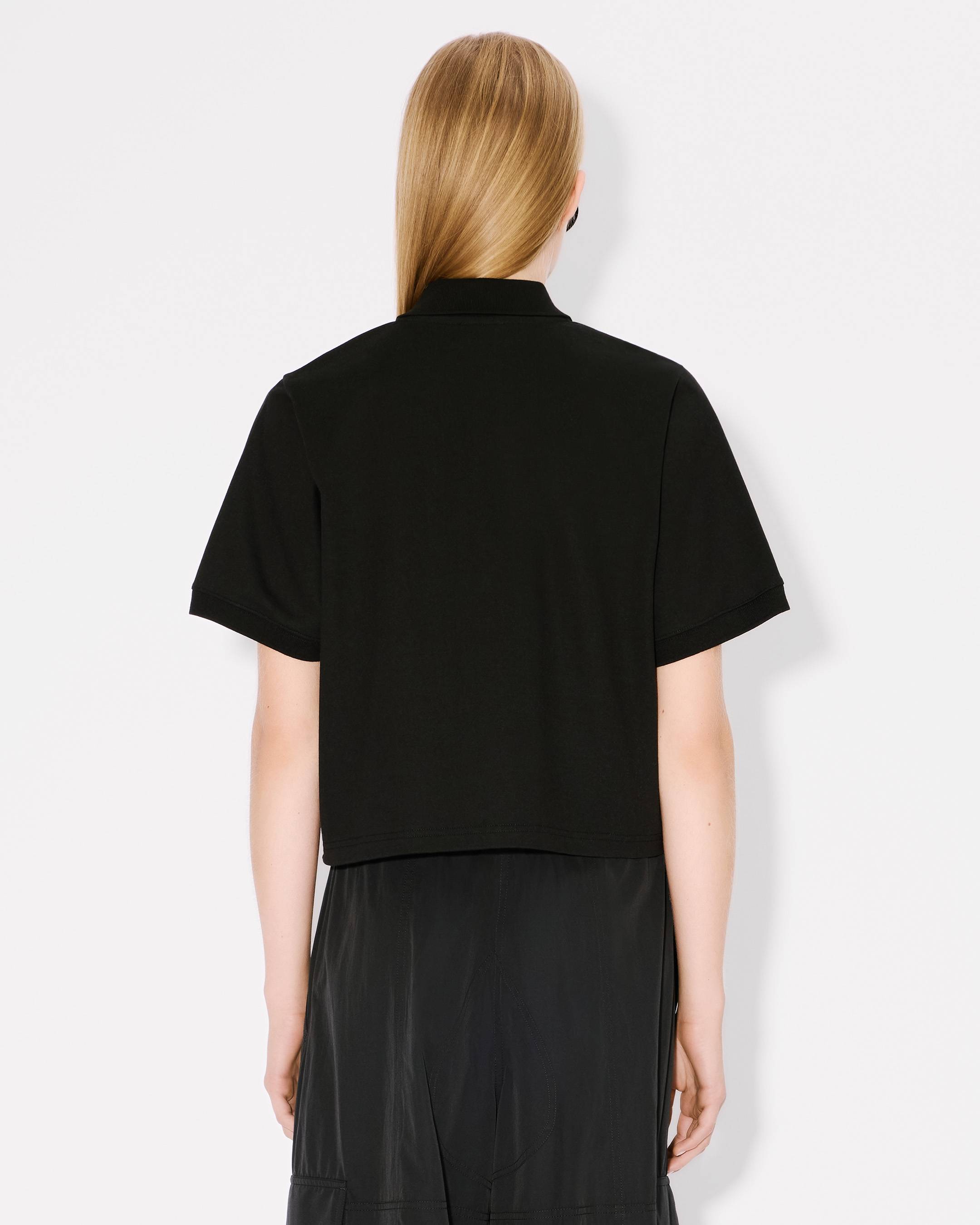 Tシャツ・カットソー KENZO Woman Polo Shirt Black FF52TS1604SB 99J Boke Flower 2.0' embroidered polo in cotton | Women's | KENZO