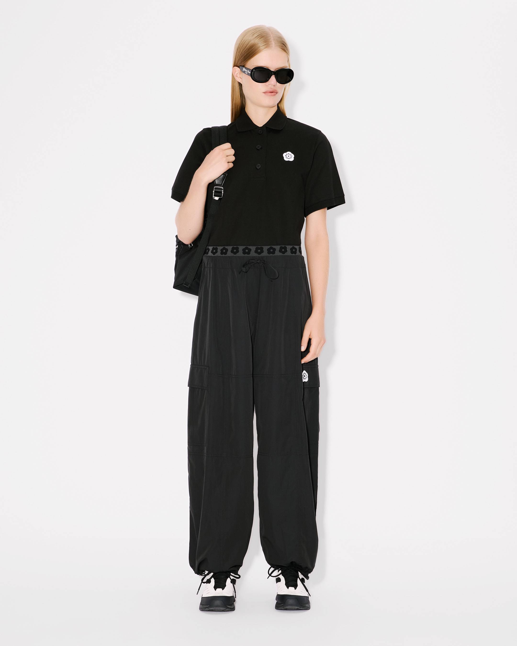 新品タグ付き⚫️Embroidery Polo Sweatshirt 25SS】Handmade Embroidery Polo Shirt / Col：BLU ネイビー系