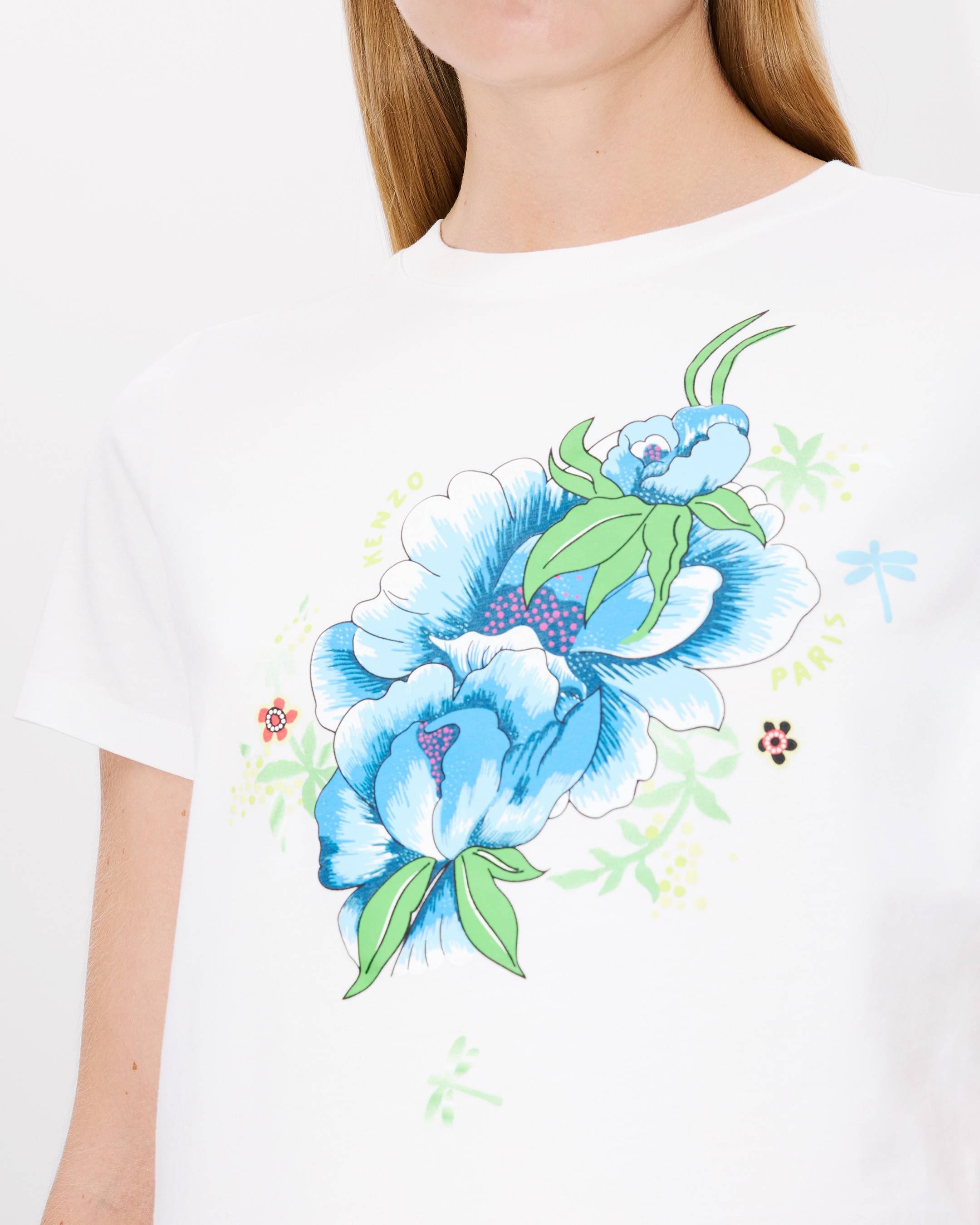【送料&関税込】kenzo Peonies T-shirt FF52TS1624SG.99J_P_01.jpg