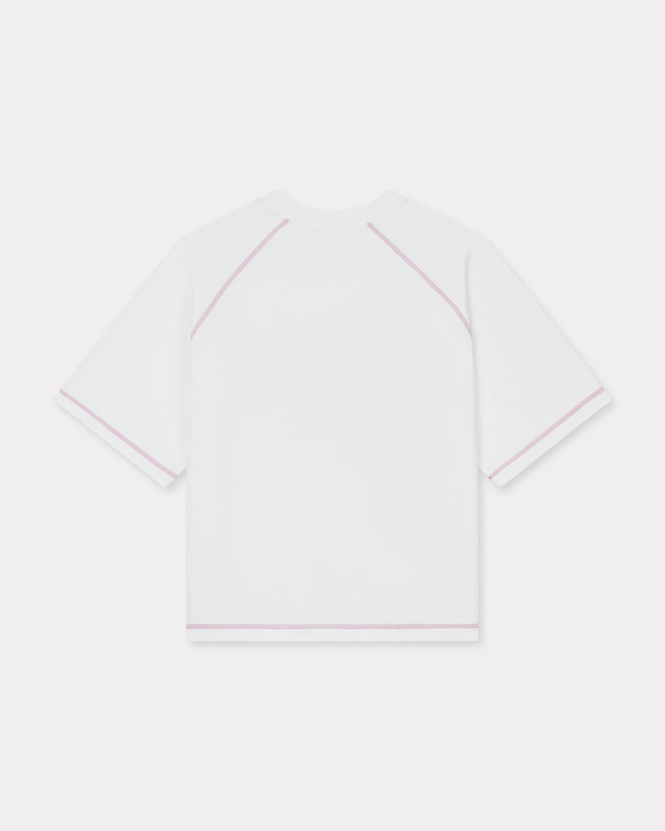 KENZO ヒオニ フリント クルネック Tシャツ FF52TS1664SG 02 KENZO Peonies' T-shirt in cotton | Women's | KENZO