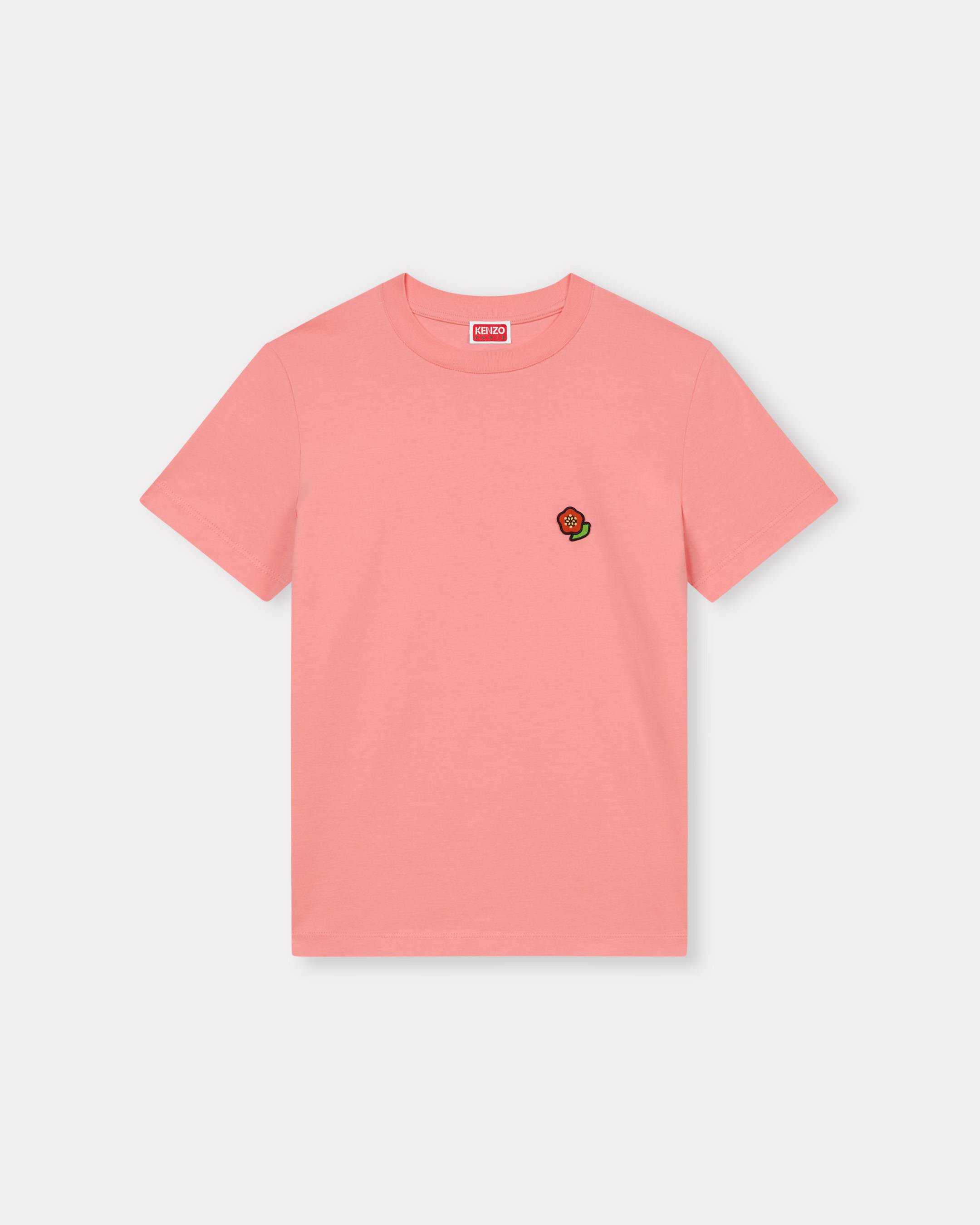 KENZO ' Pop' Embroidered Cotton T-shirt, Woman, Peach, Size L,