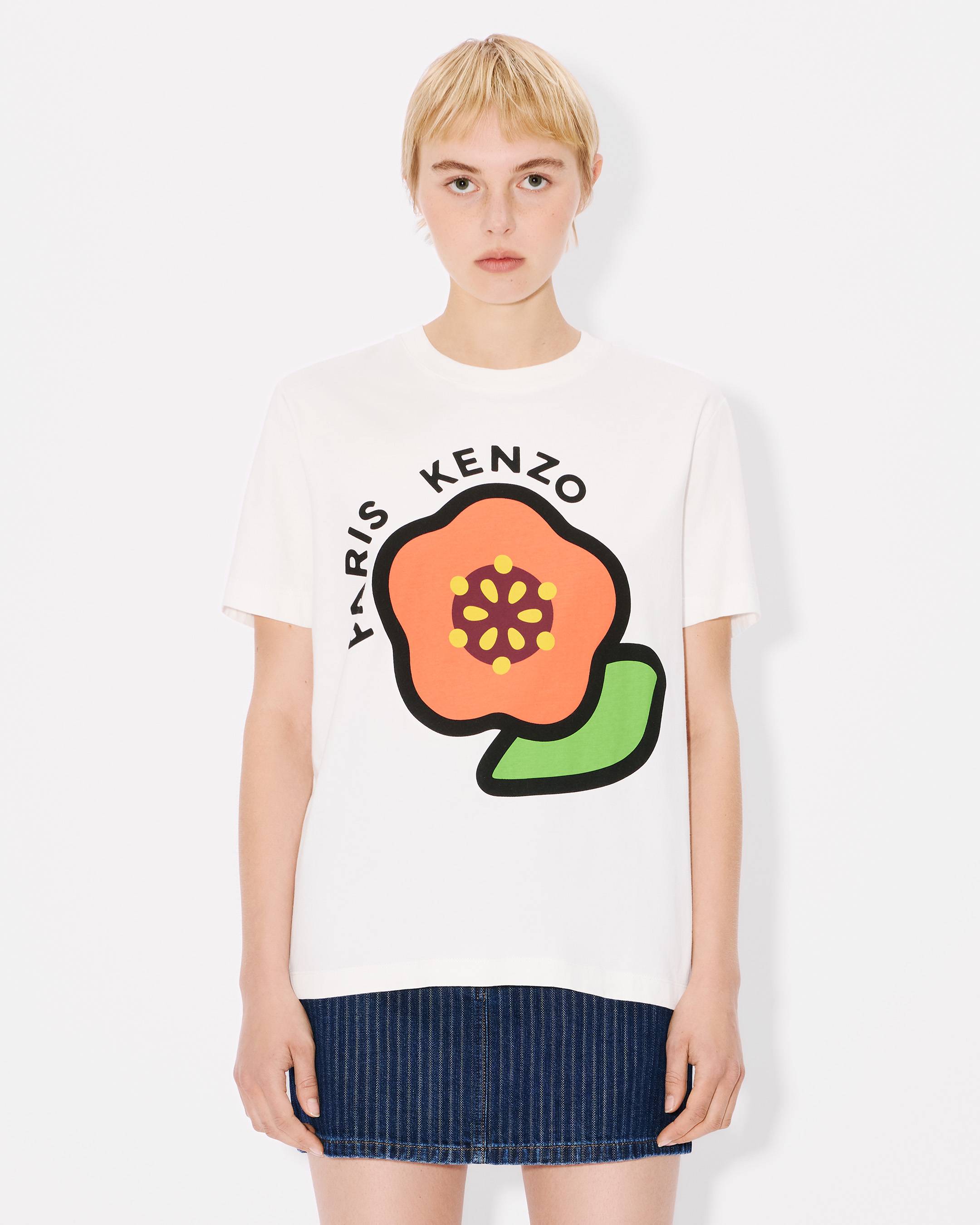 (ケンゾー) KENZO Pop Tシャツ 5TS528 4SG KENZO Pop' loose T-shirt in cotton | Women's | KENZO