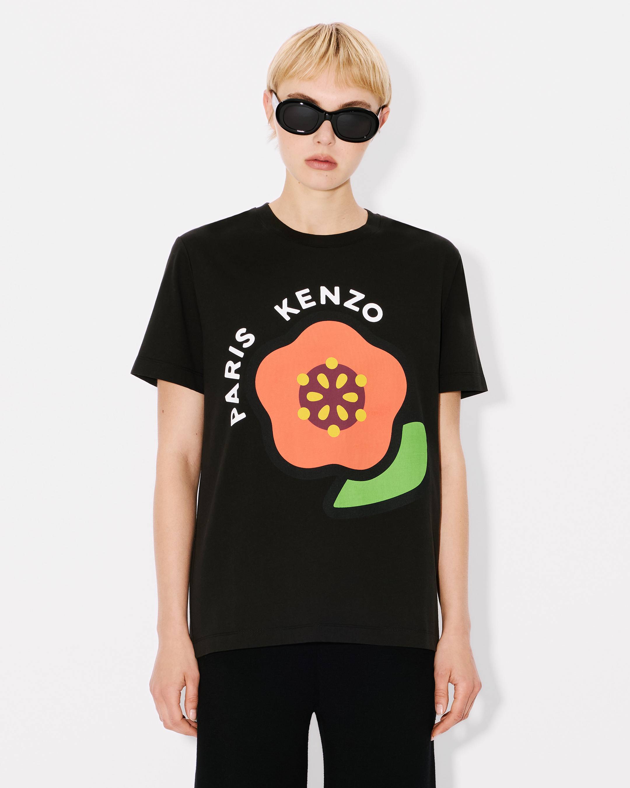 Tシャツ・カットソー KENZO Woman T-Shirt Black FF52TS1684SO 99J KENZO Pop' loose T-shirt in cotton | Women's | KENZO
